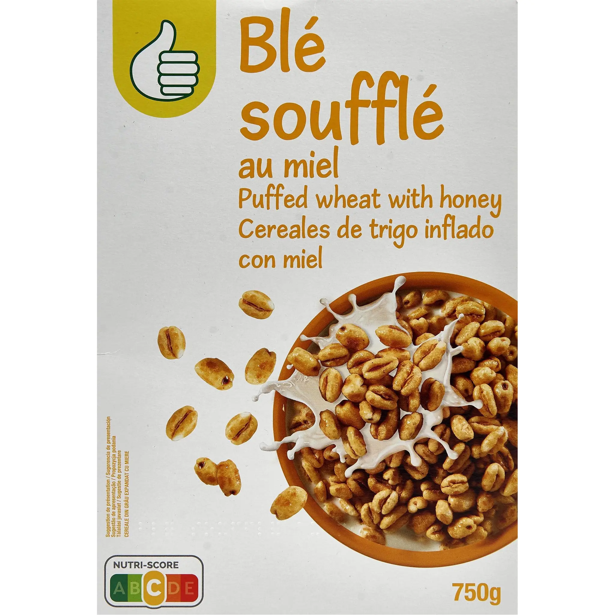 POUCE Céréales blé soufflé au miel