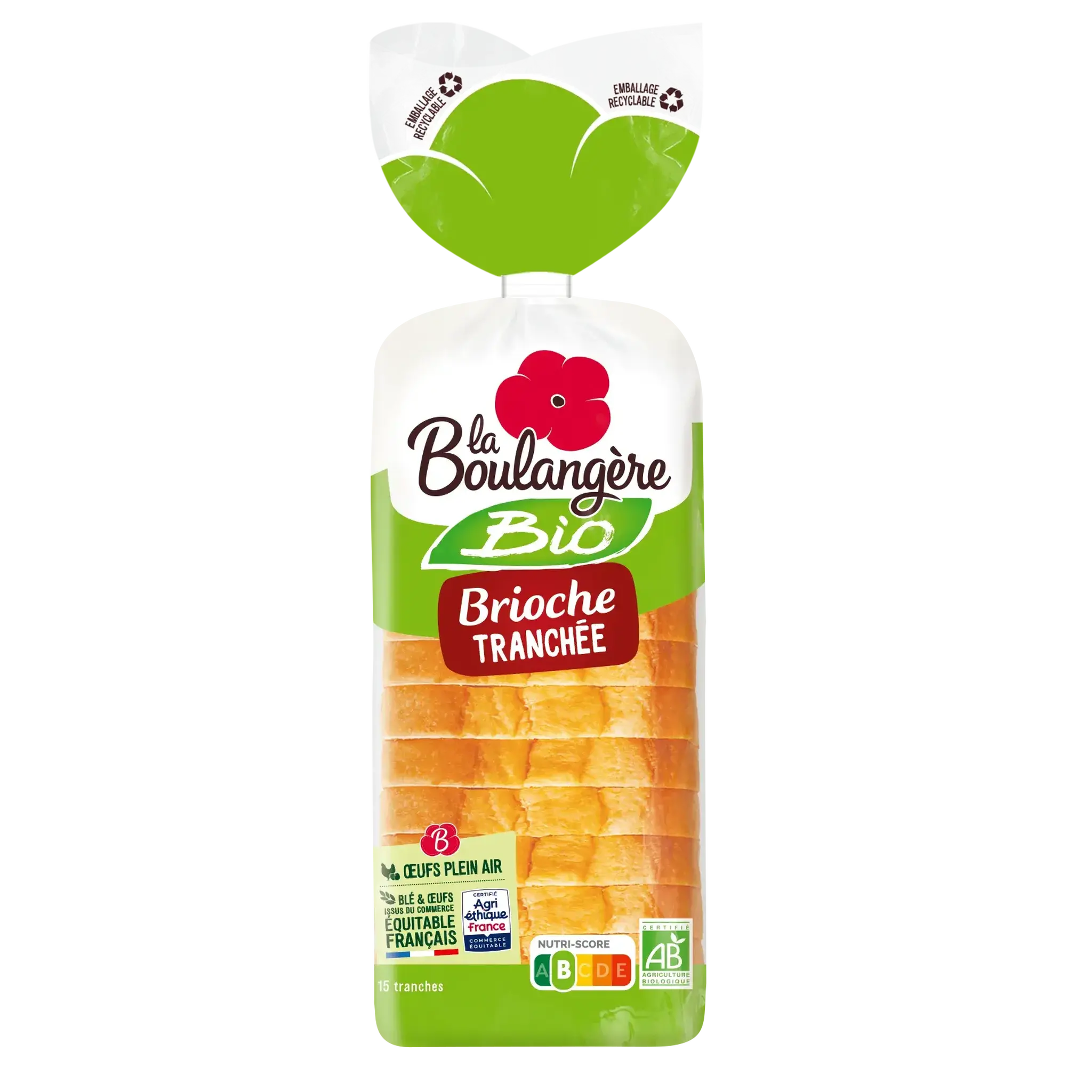 LA BOULANGERE Brioche tranchée bio
