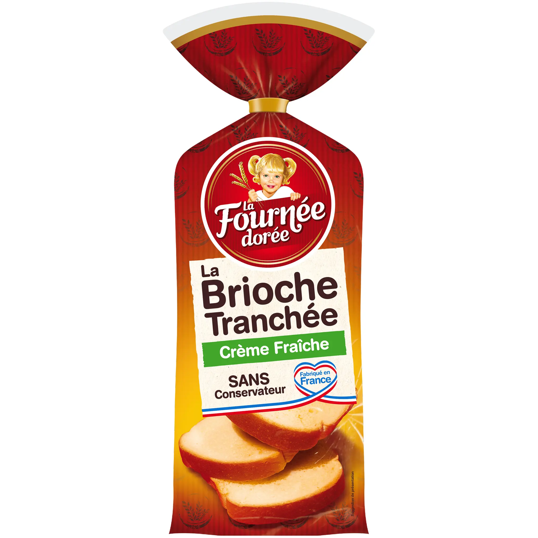 FOURNEE DOREE Brioche tranchée à la crème fraîche