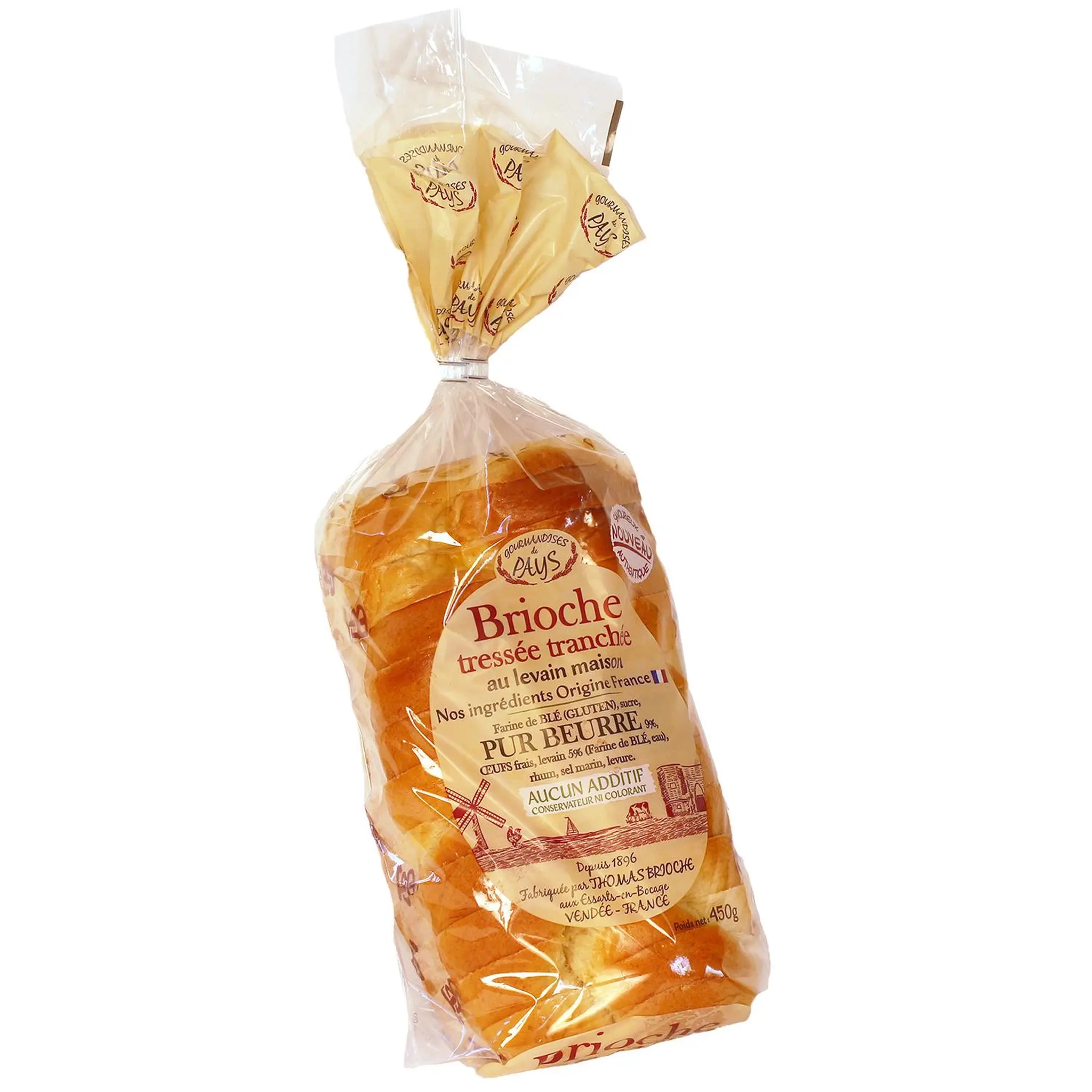 MALINE THOMAS Brioche tressée tranchée au levain maison