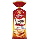 FOURNEE DOREE Brioche tranchée aux pépites de chocolat