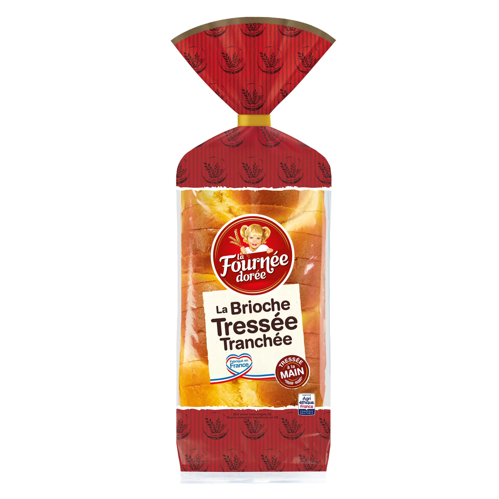 LA FOURNEE DOREE Brioche tressée tranchée