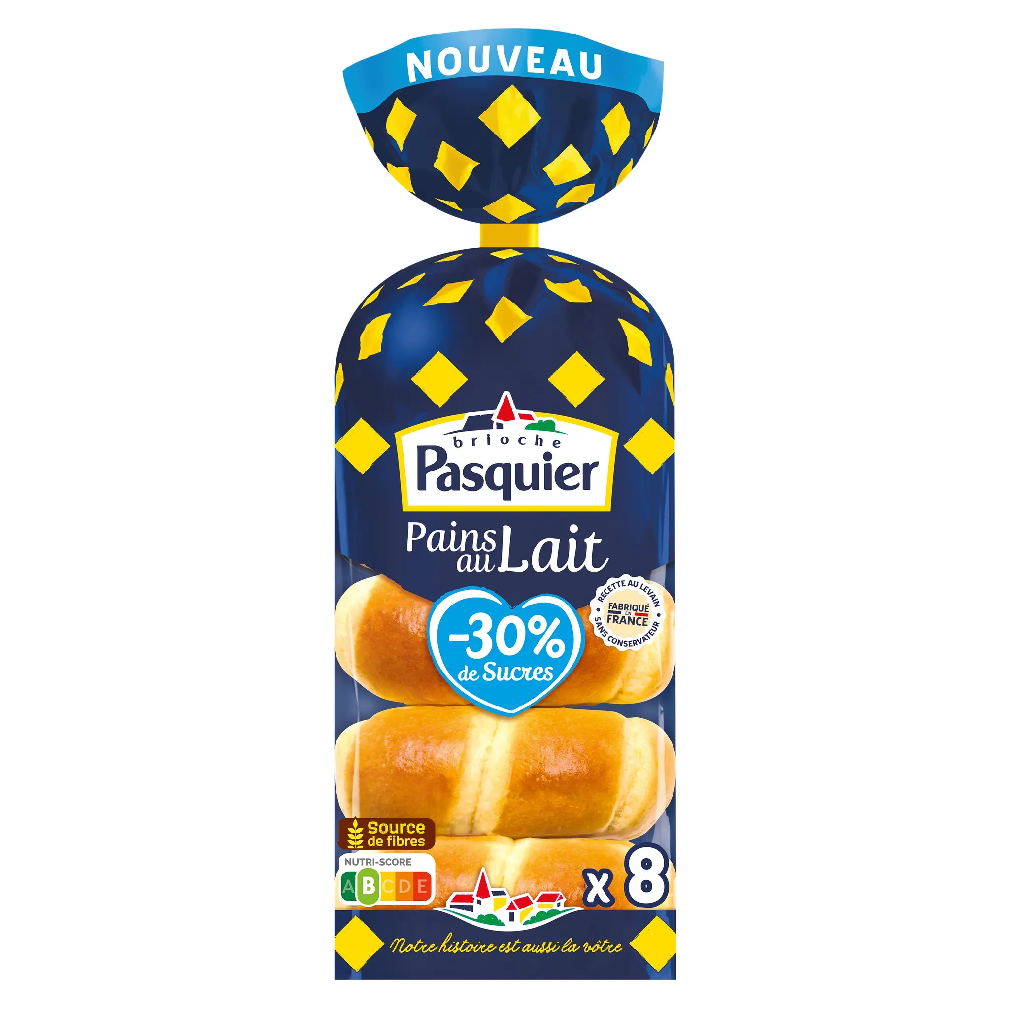 PASQUIER Pains au lait -30% de sucre