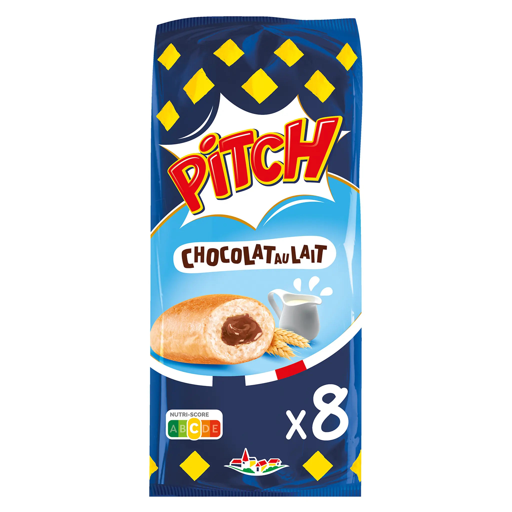 PITCH Brioches fourrées chocolat au lait