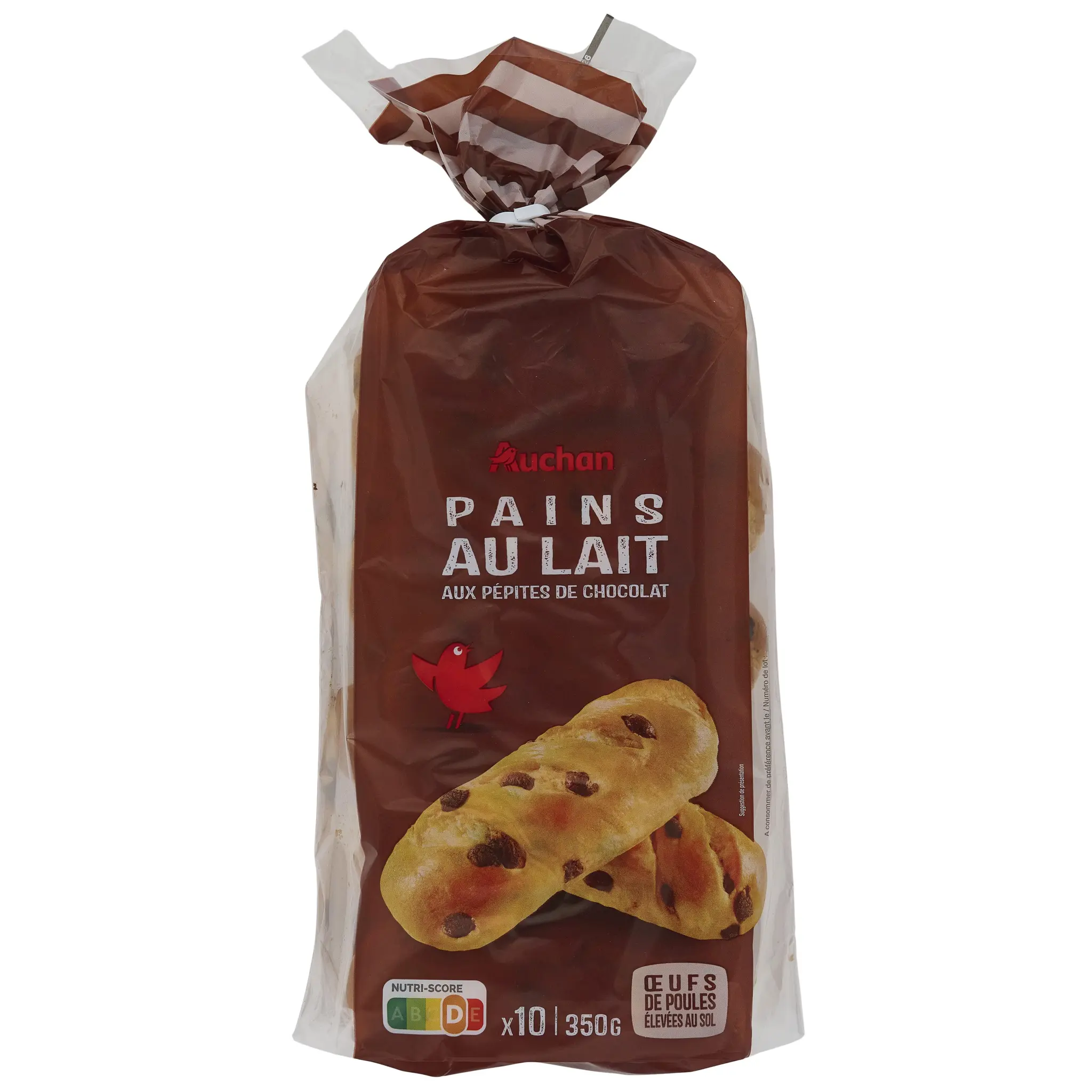 AUCHAN Pains au lait aux pépites de chocolat