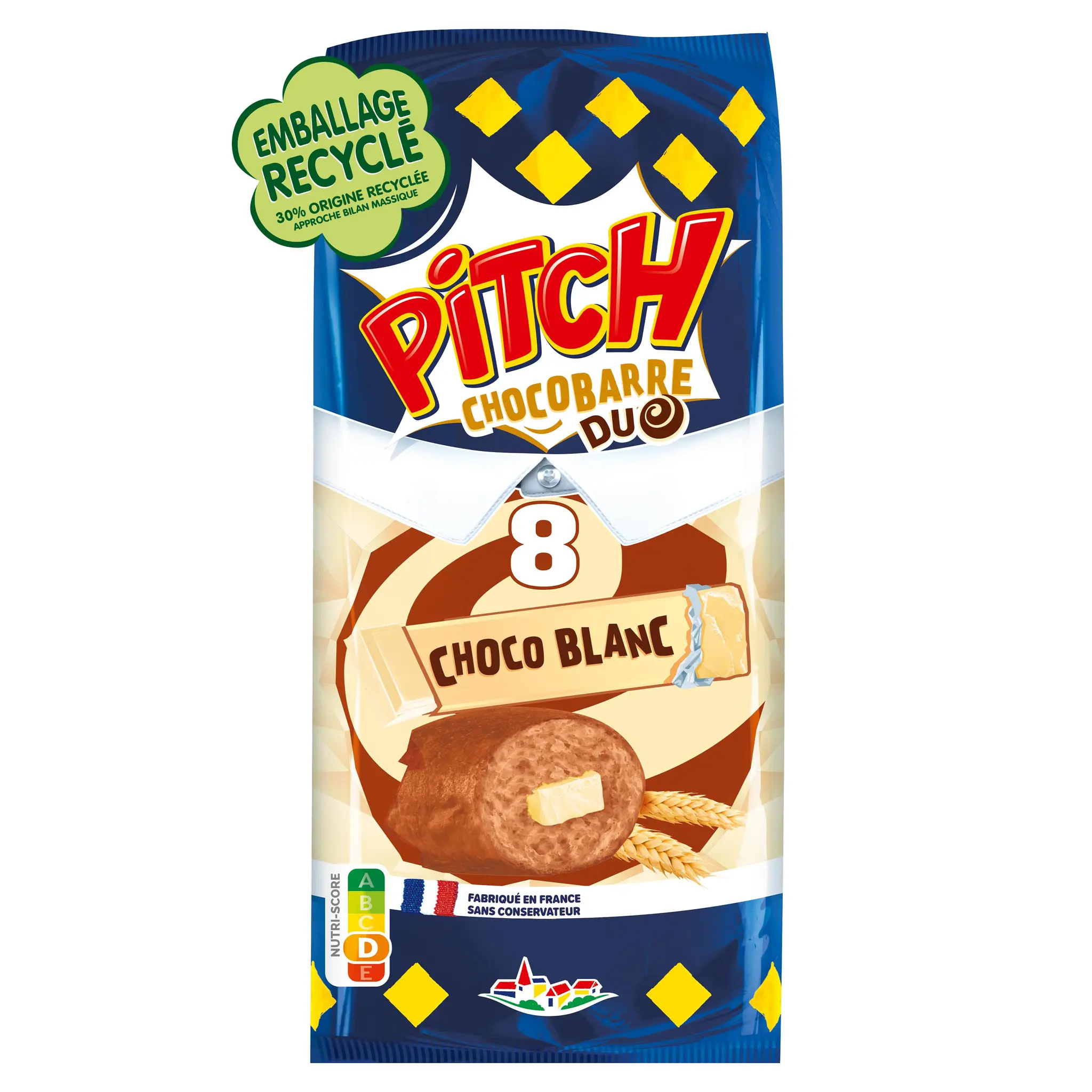 PITCH Brioche chocobarre duo au chocolat blanc