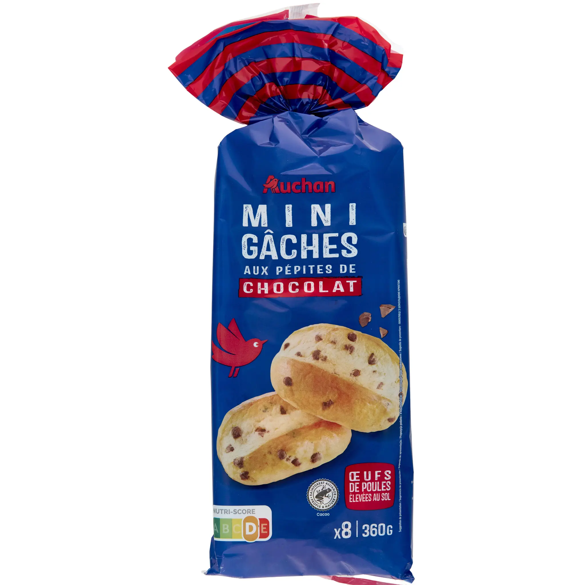 AUCHAN Mini gâches aux pépites de chocolat