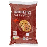 AUCHAN Briochettes aux pépites de chocolat noir sachets individuels