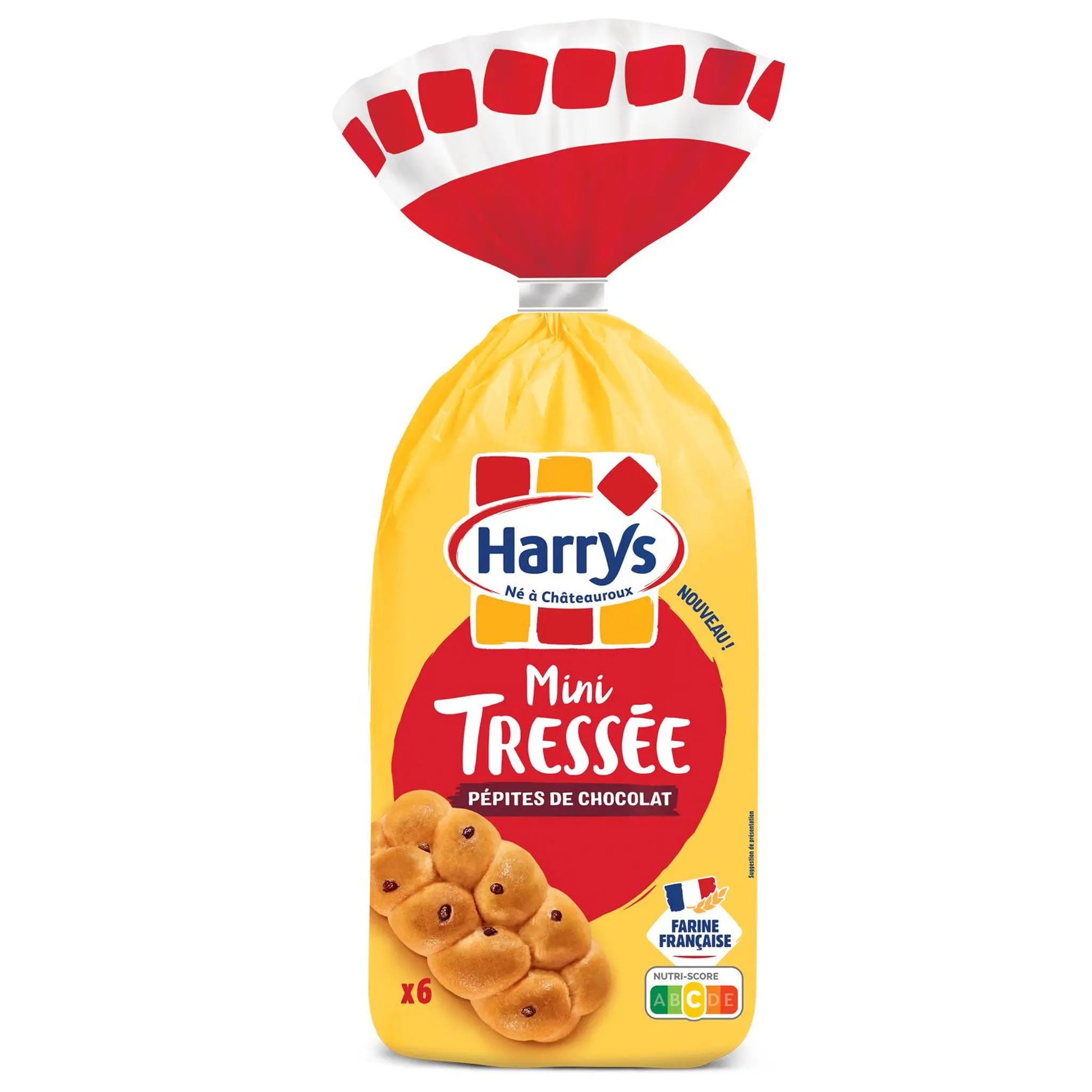 HARRYS Mini brioche tressée aux pépites de chocolat