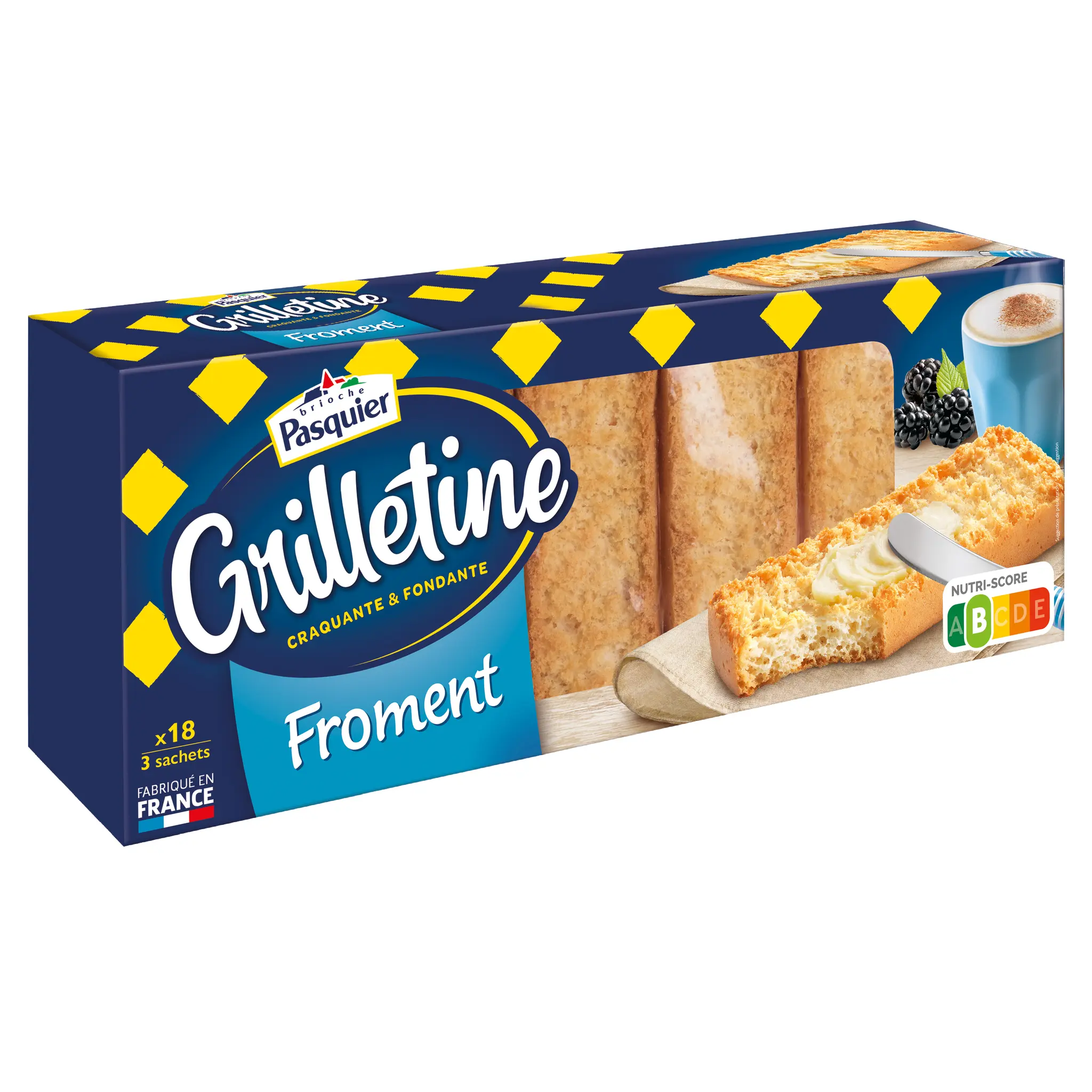 PASQUIER Grilletine au froment sans sucres ajoutés