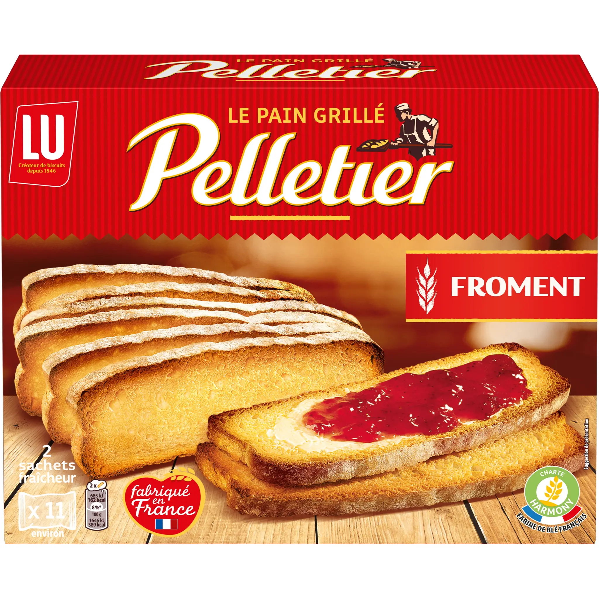 PELLETIER Pain grillé au froment