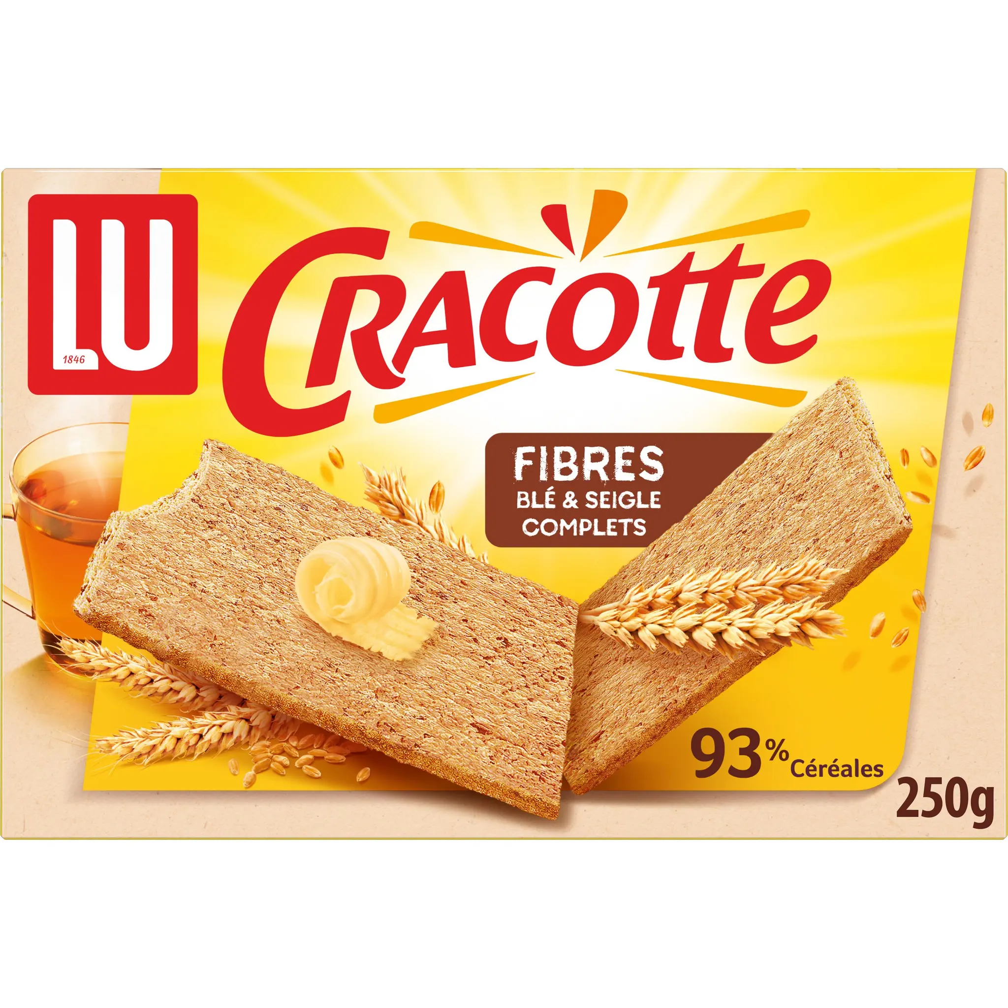 LU Cracotte au fibres blé et seigle complet
