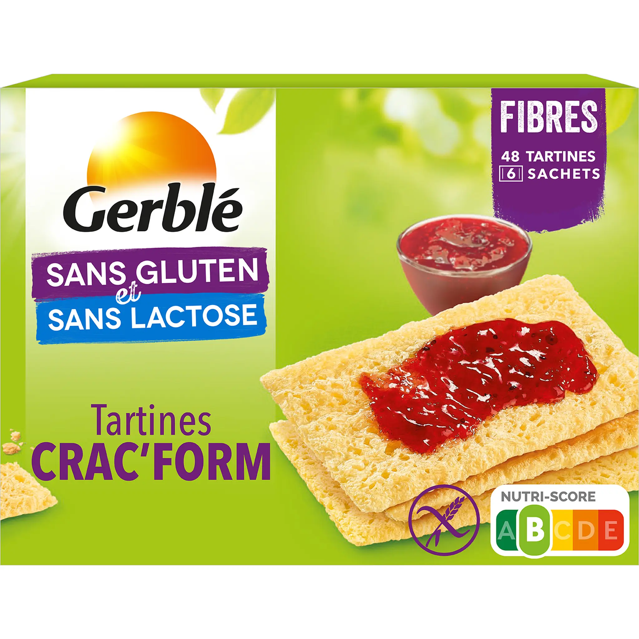 ALLERGO Crac'form tartines croustillantes sans gluten sans lactose