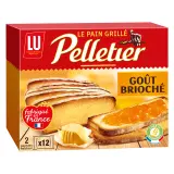 PELLETIER Le Pain grillé goût brioché sachets fraîcheur