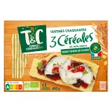 TERRES ET CEREALES Tartines craquantes aux 3 céréales bio sans gluten