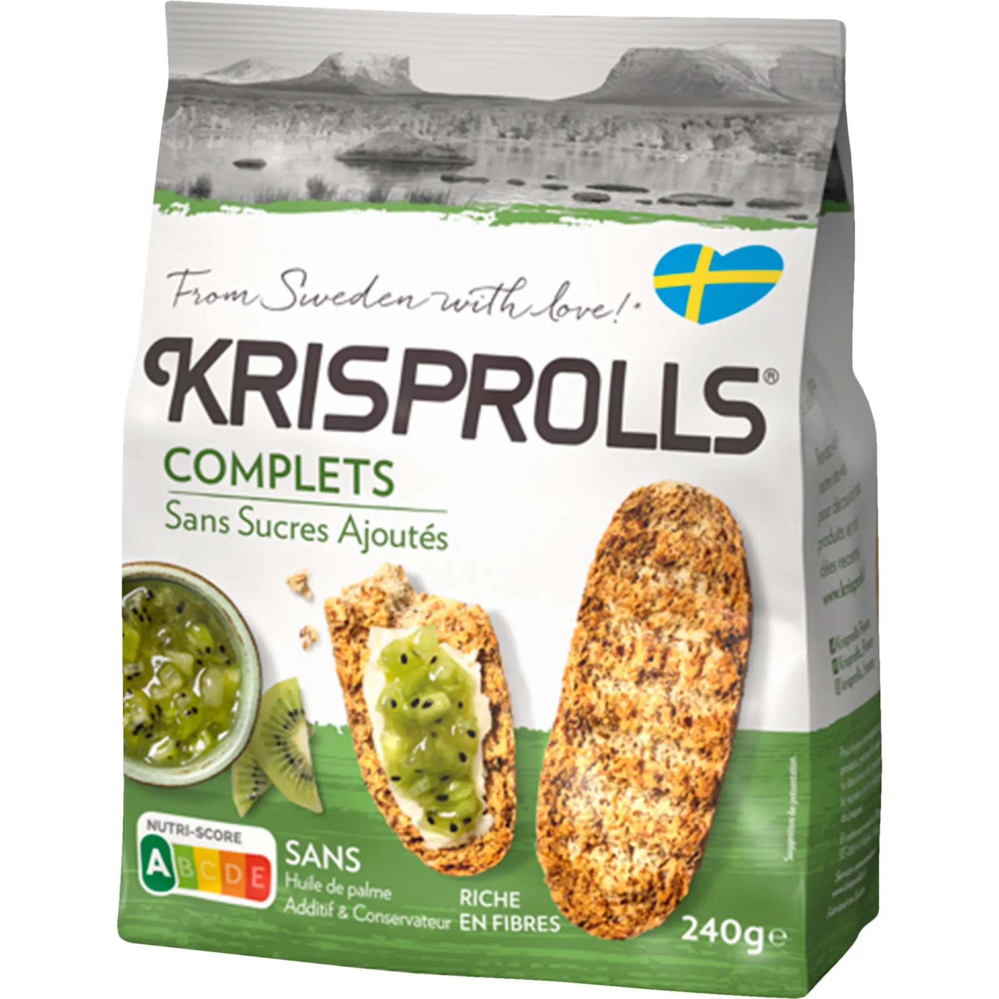 KRISPROLLS Petits pains suédois au blé complet sans sucres ajoutés