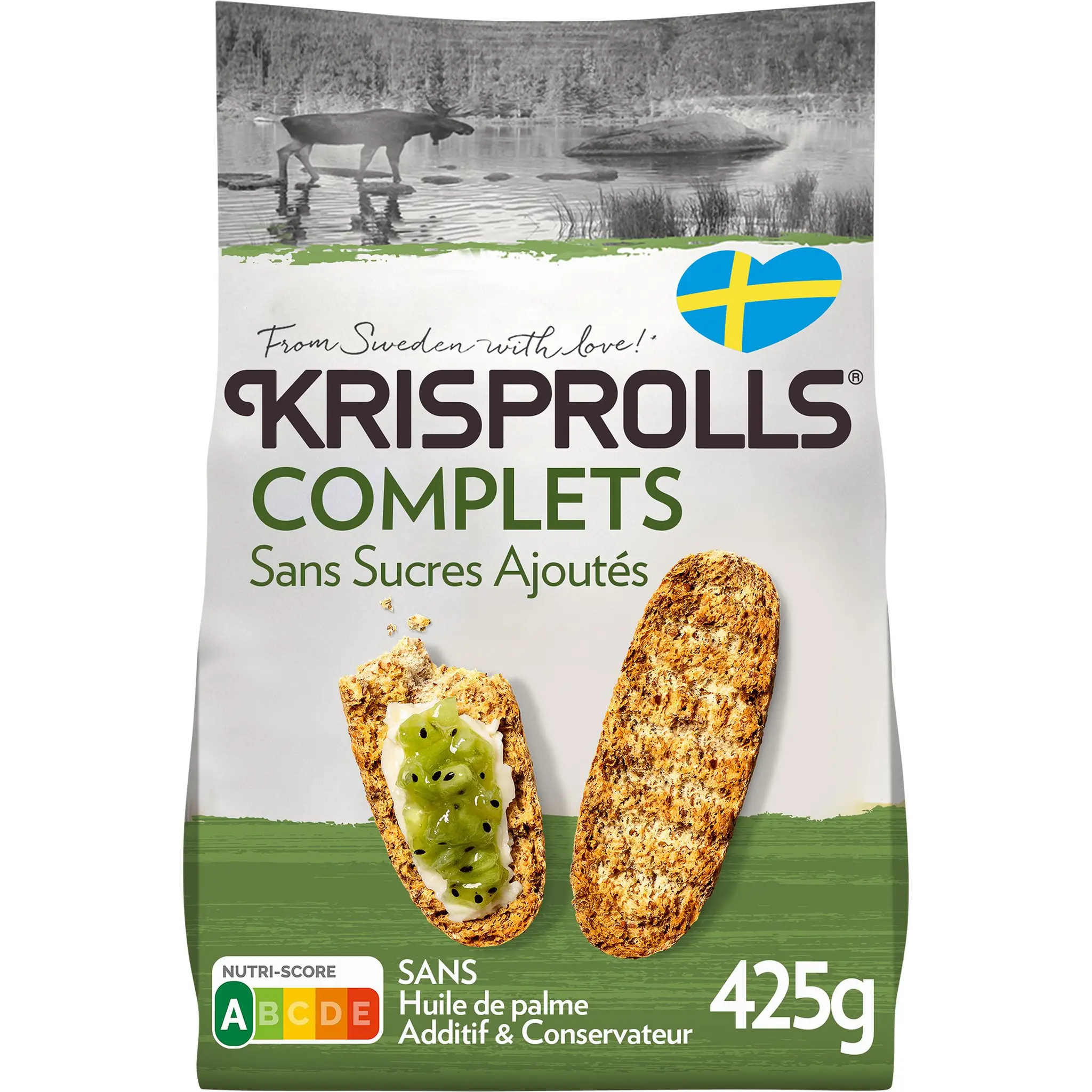 KRISPROLLS Petits pains suédois au blé complet sans sucres ajoutés