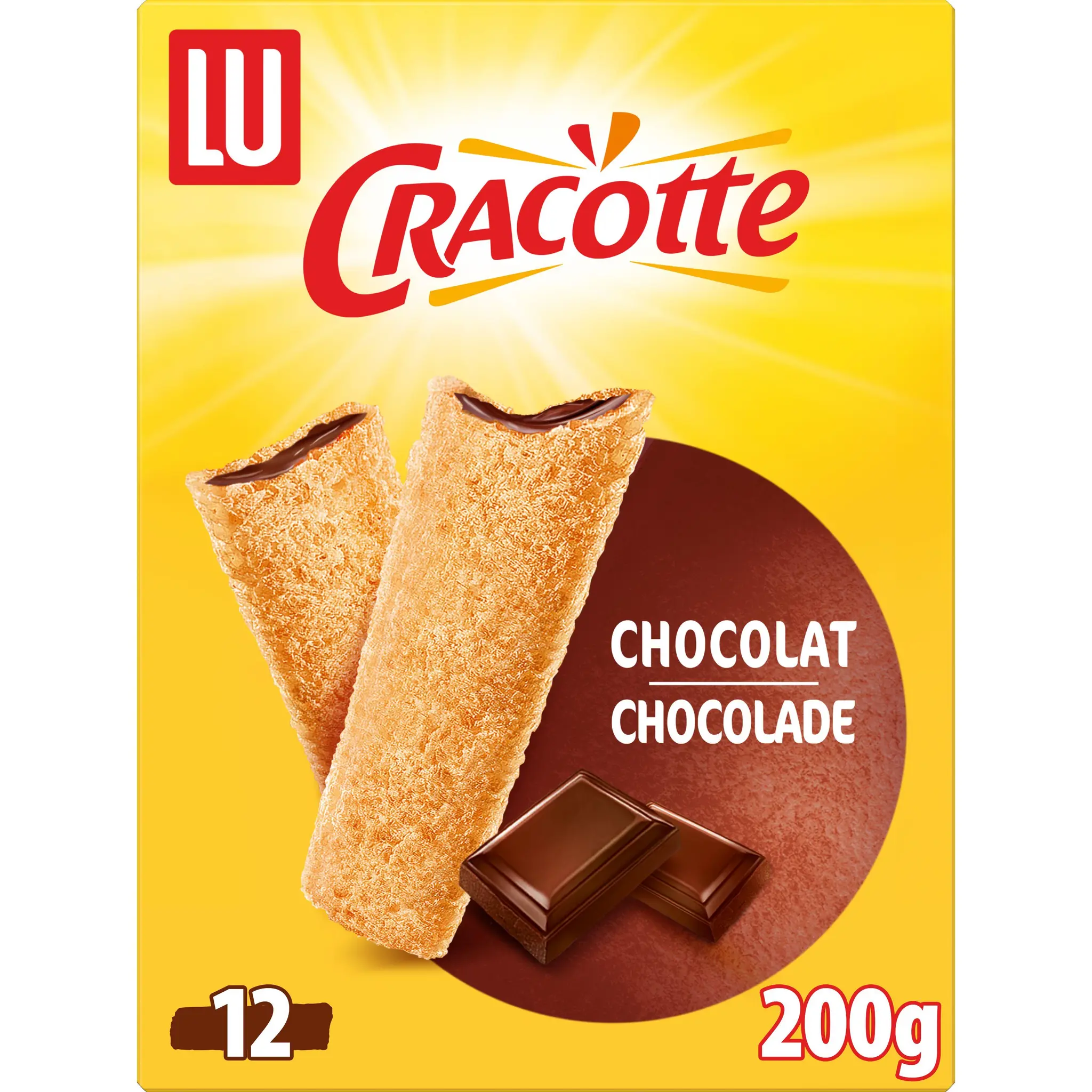 CRACOTTE Biscottes fourrées au chocolat