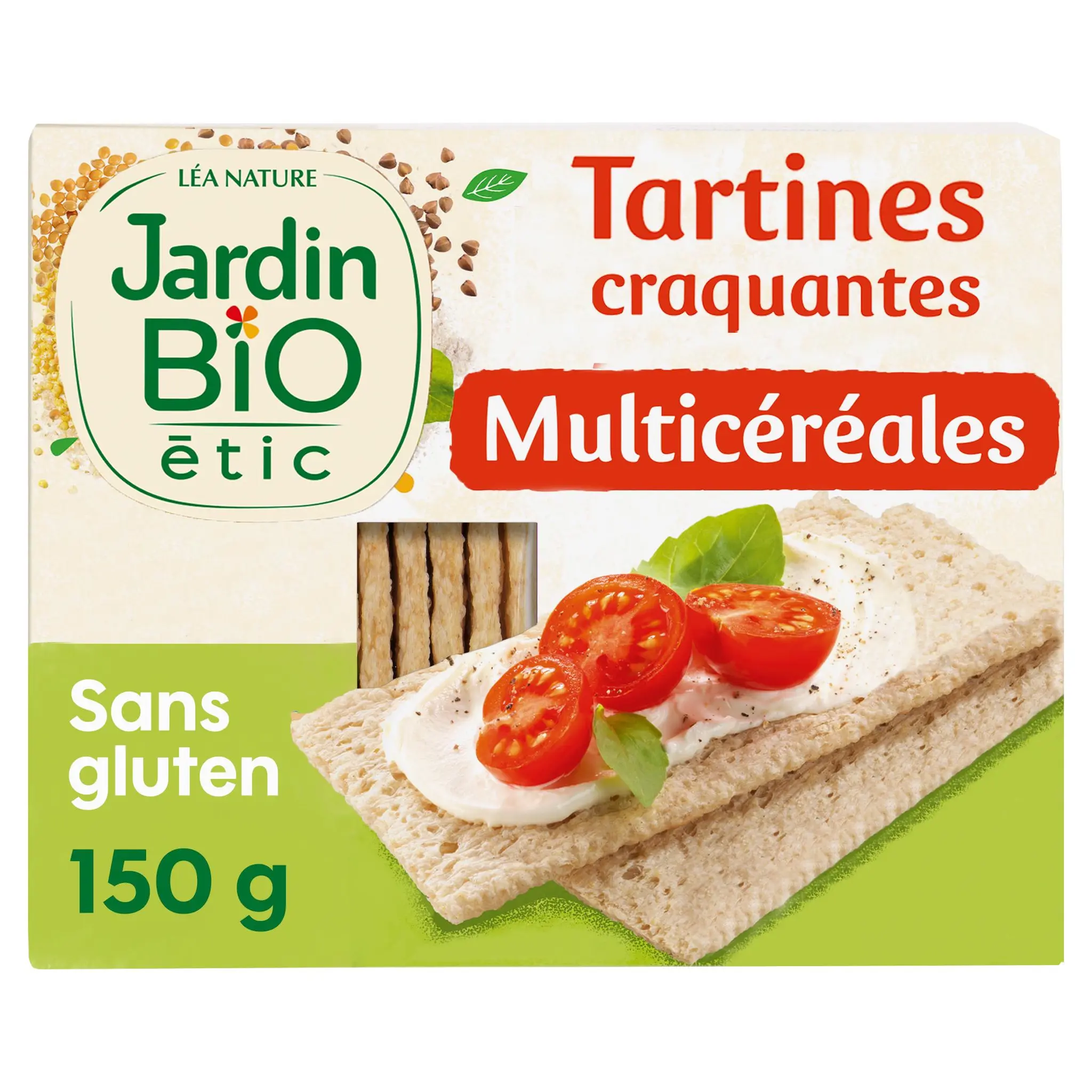 JARDIN BIO ETIC Tartines craquantes multicéréales sans gluten