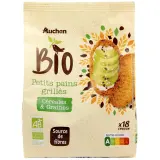 AUCHAN BIO Petit pains grillés céréales et graines