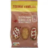 AUCHAN Petits pains grillés au blé complet
