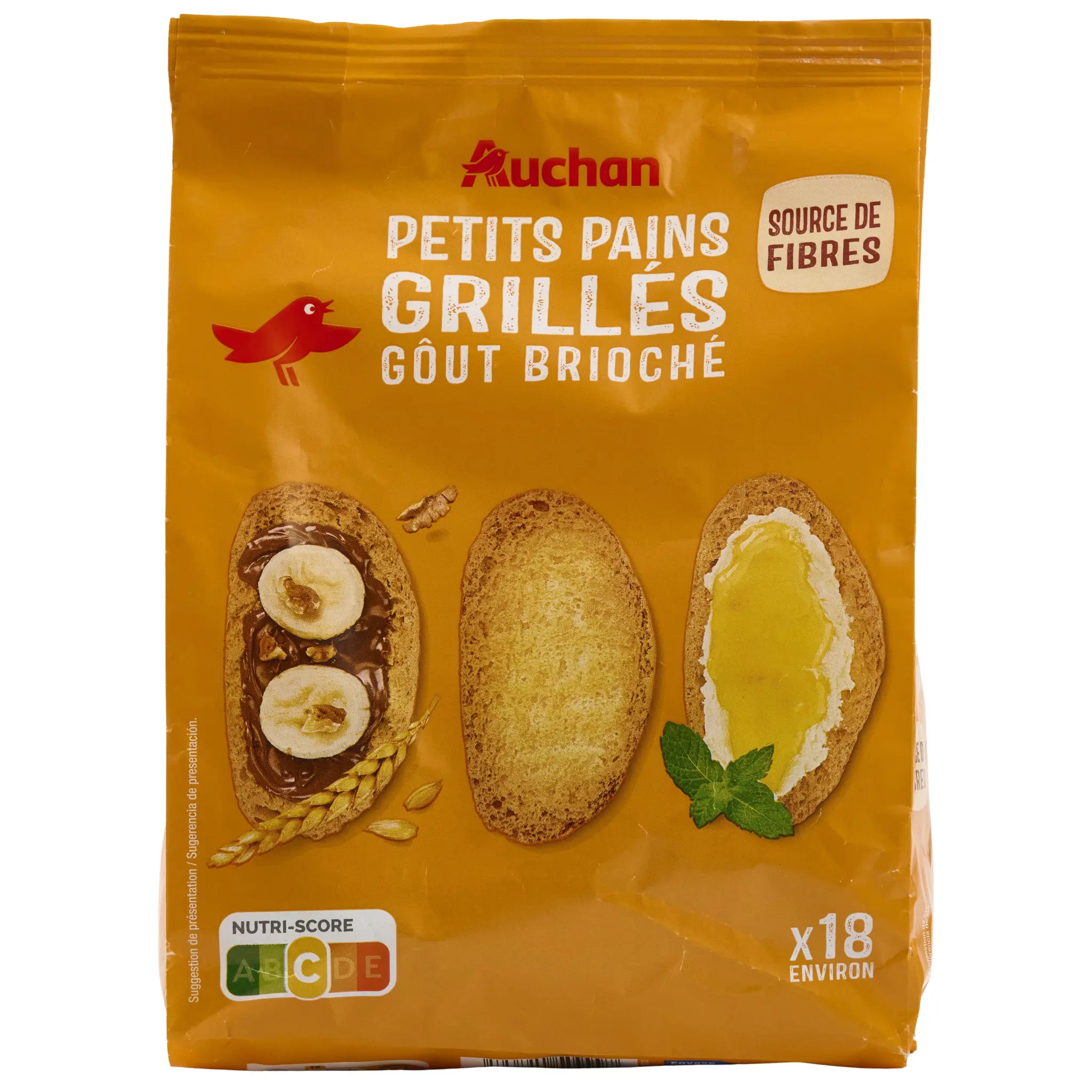 AUCHAN Petits pains grillés briochés