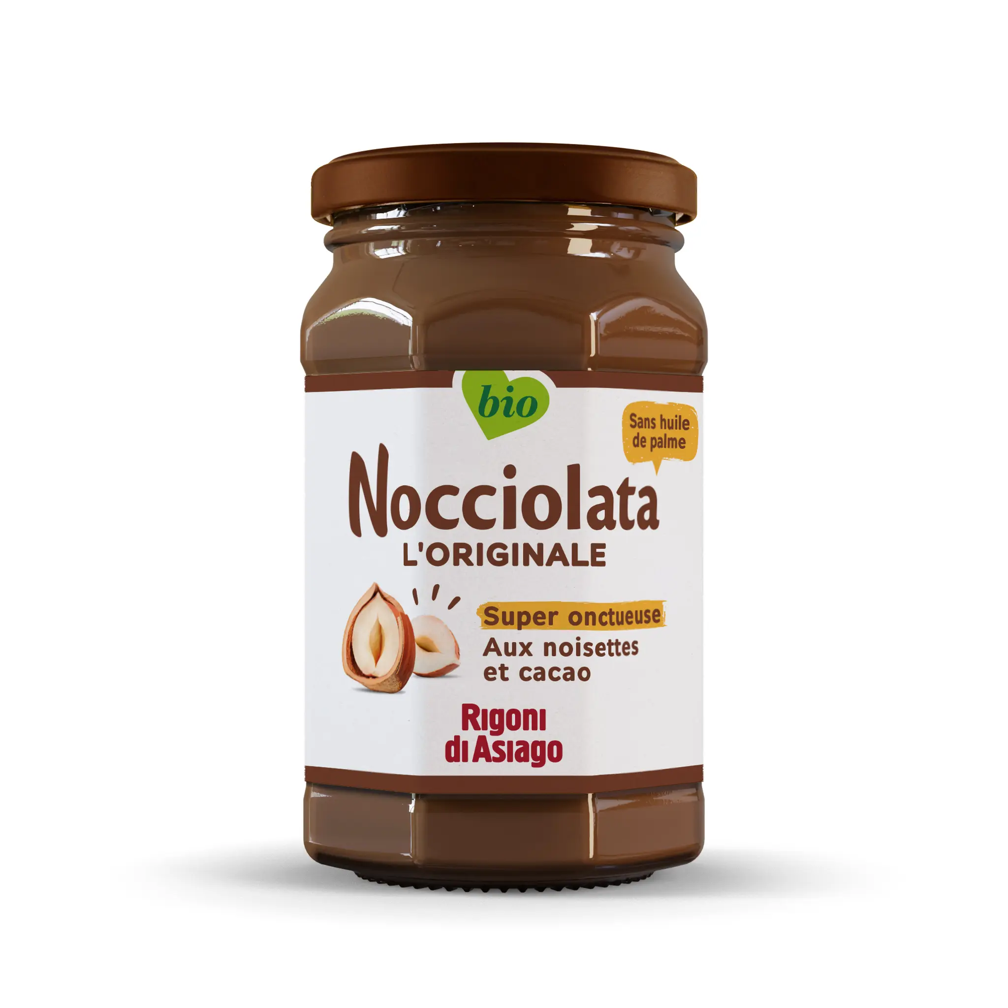 RIGONI DI ASIAGO Nocciolata bio pâte à tartiner au cacao et noisettes