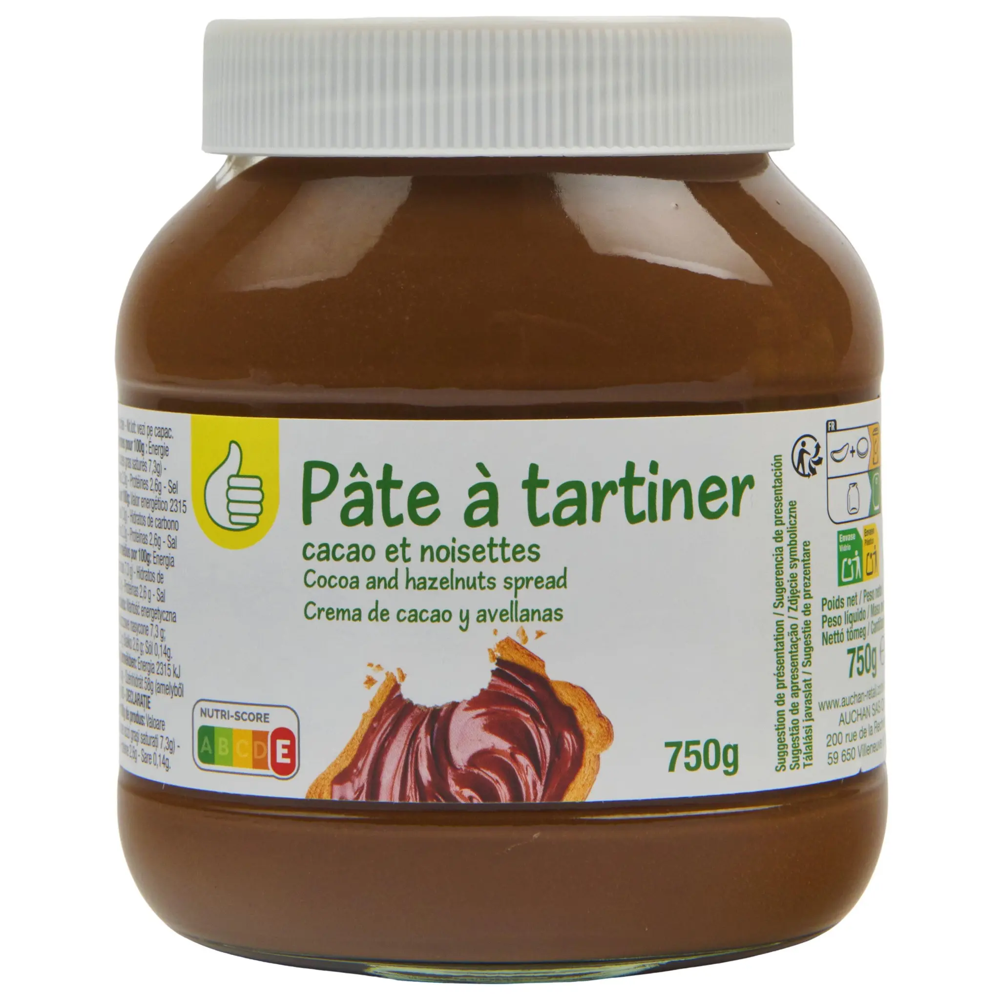 POUCE Pâte à tartiner cacao et noisettes