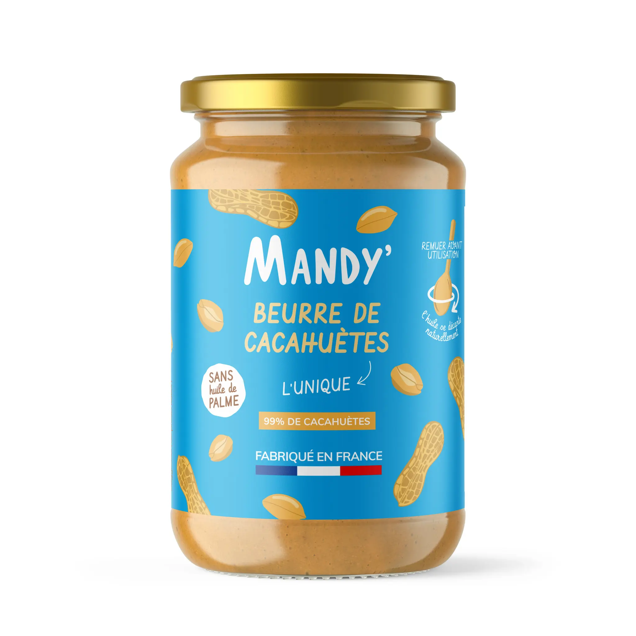 MANDY' Beurre de cacahuètes sans huile de palme