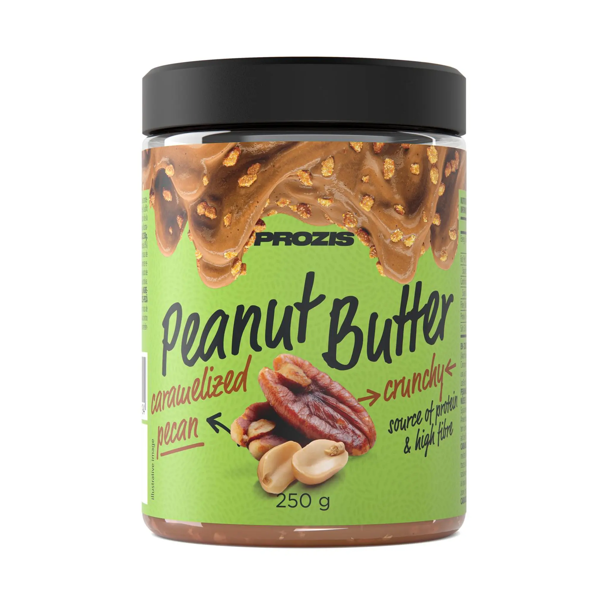 PROZIS Beurre de cacahuètes crunchy aux noix de pécan caramélisées