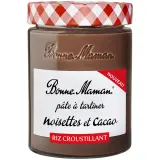 BONNE MAMAN Pâte à tartiner noisettes cacao et riz croustillant