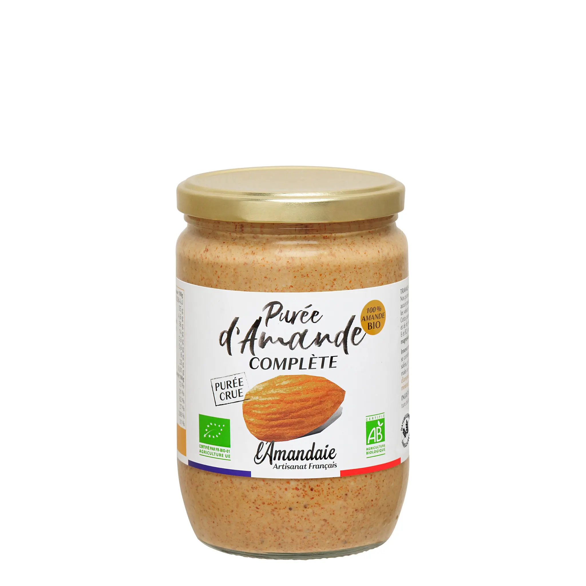 L'AMANDAIE Purée d'amande complète bio