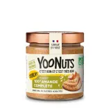 YOONUTS Purée 100% amande complète crunchy sans sel ni sucres ajoutés bio