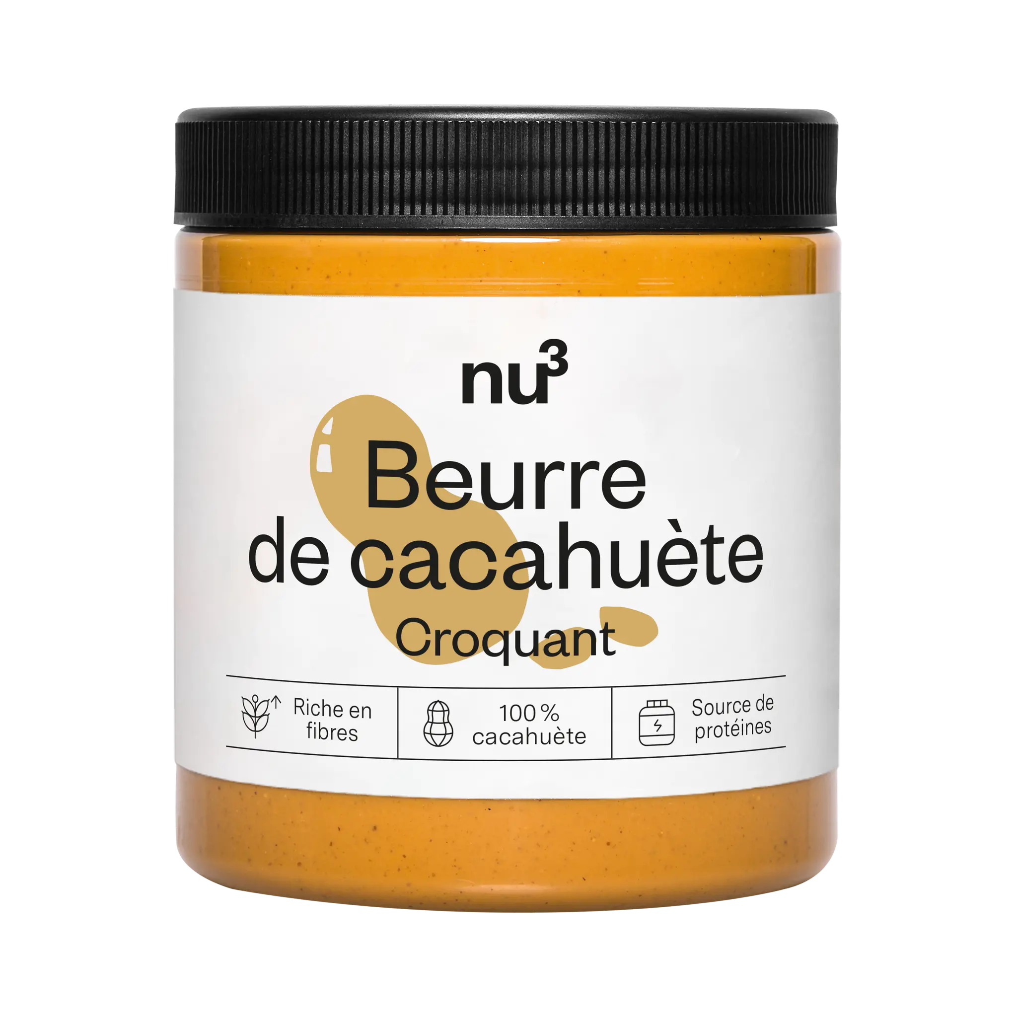 NU3 Beurre de cacahuète croquant