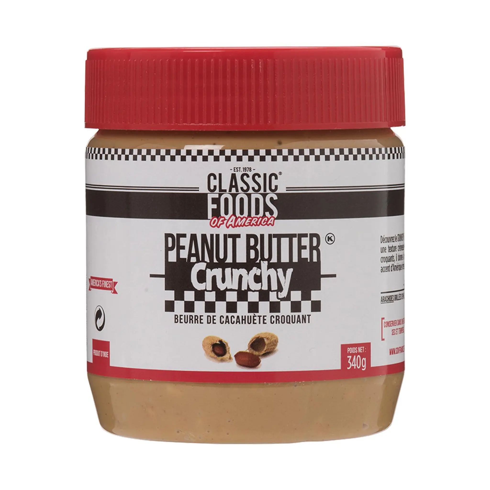 CLASSIC FOOD Beurre de cacahuète croquant