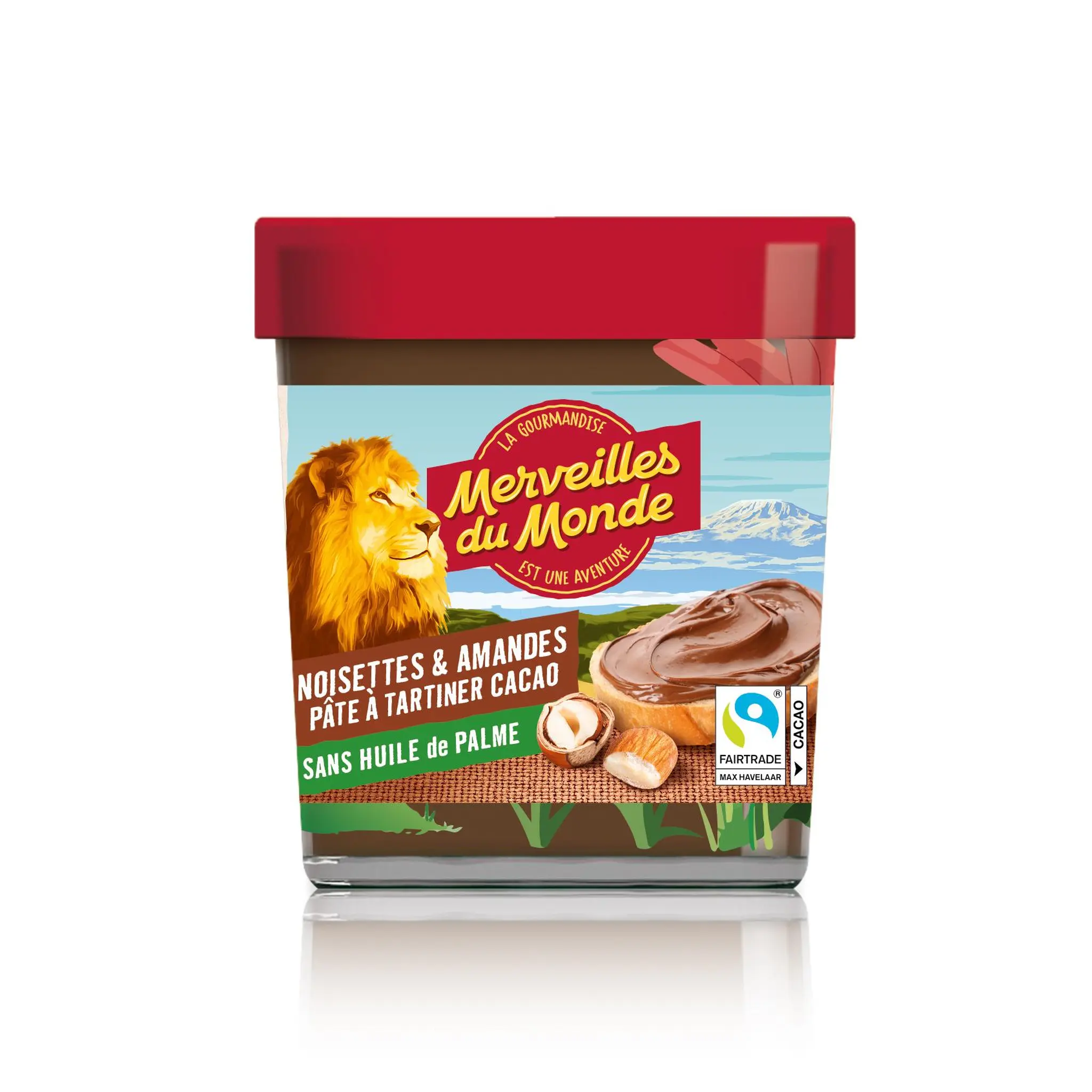 MERVEILLES DU MONDE Pâte à tartiner aux noisettes et amandes