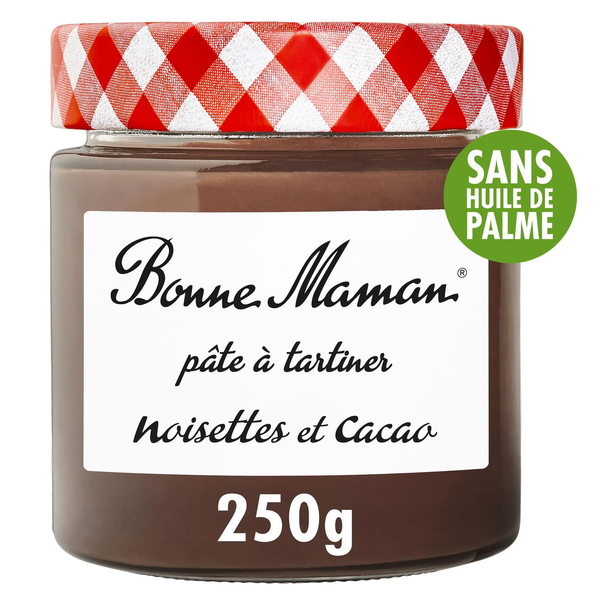 BONNE MAMAN Pâte à tartiner à la noisettes et au cacao sans huile de palme
