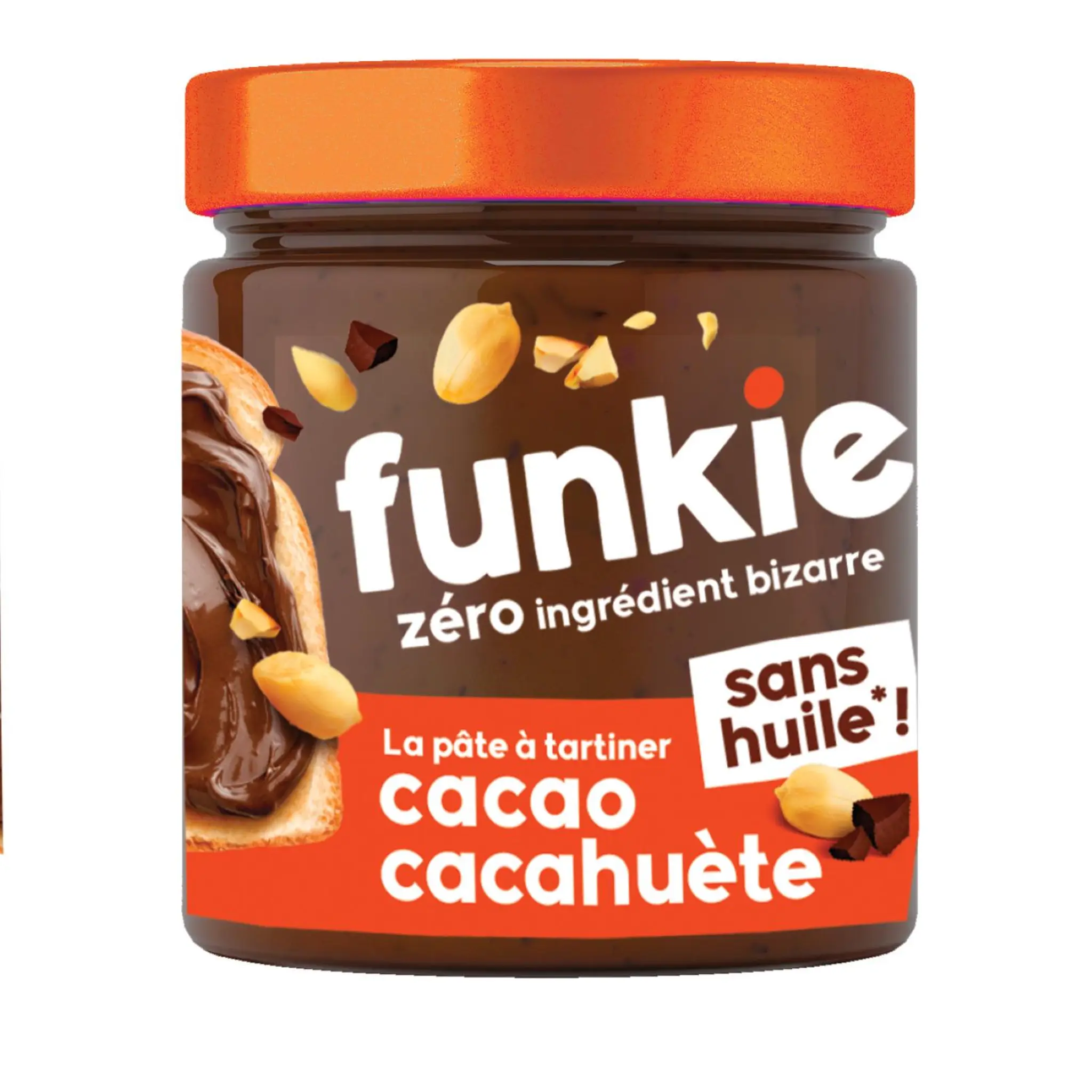 FUNKIE Pâte à tartiner bio onctueuse cacao cacahuète