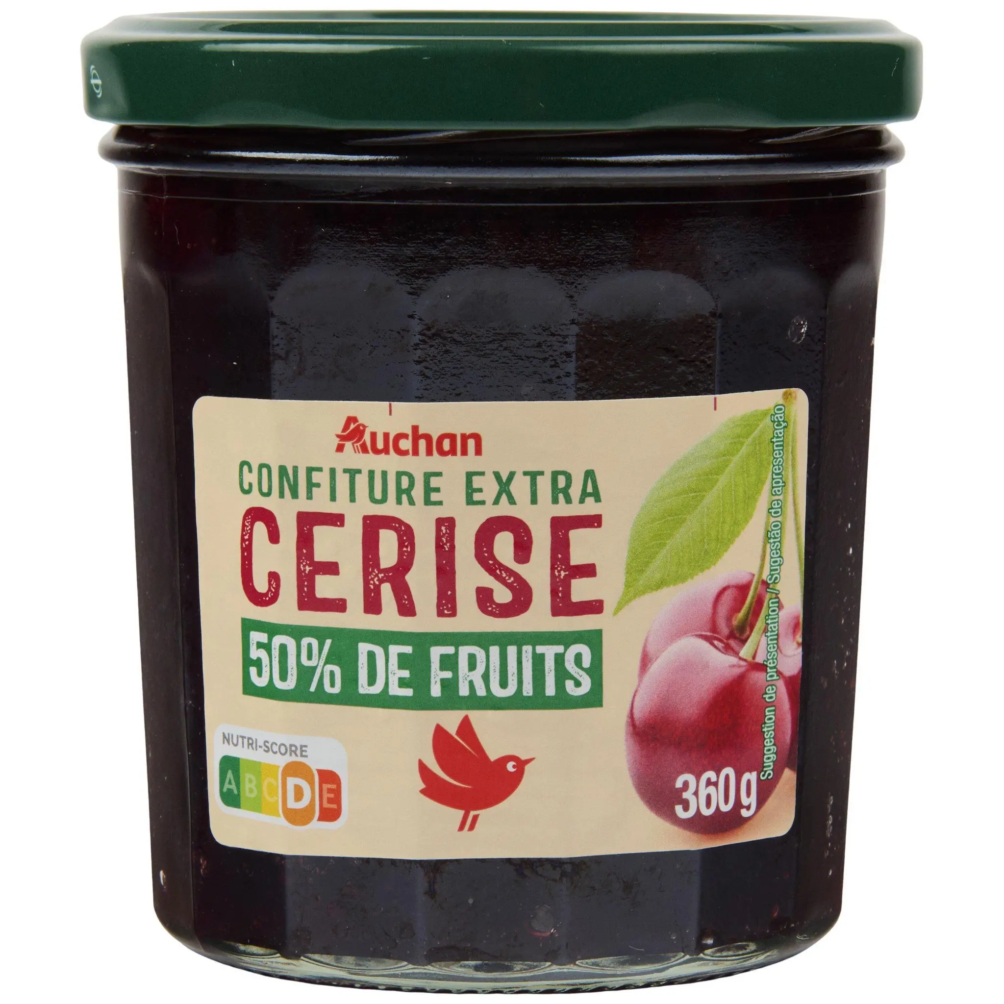 AUCHAN Confiture extra de cerises