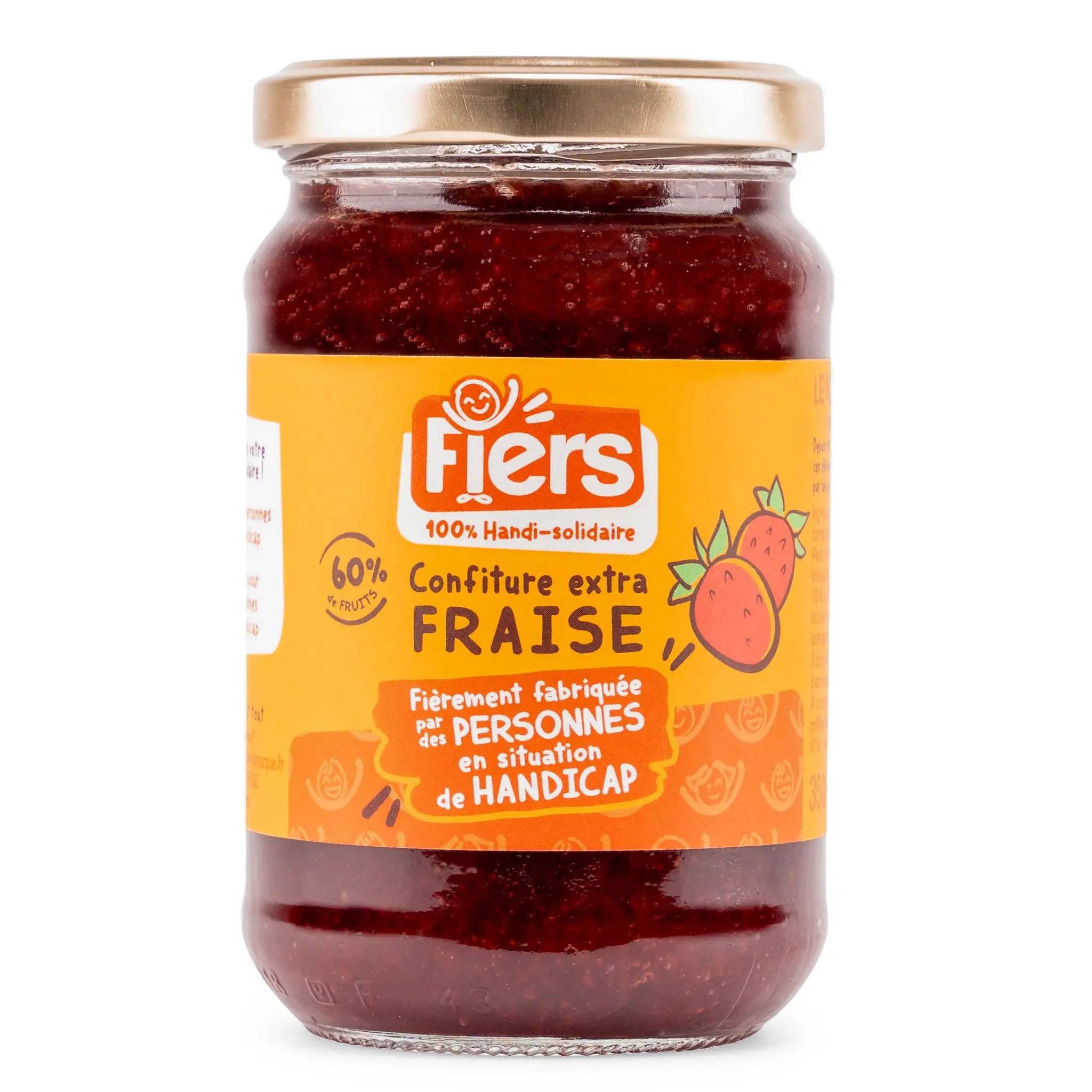 FIERS Confiture extra de fraise 60% de fruits