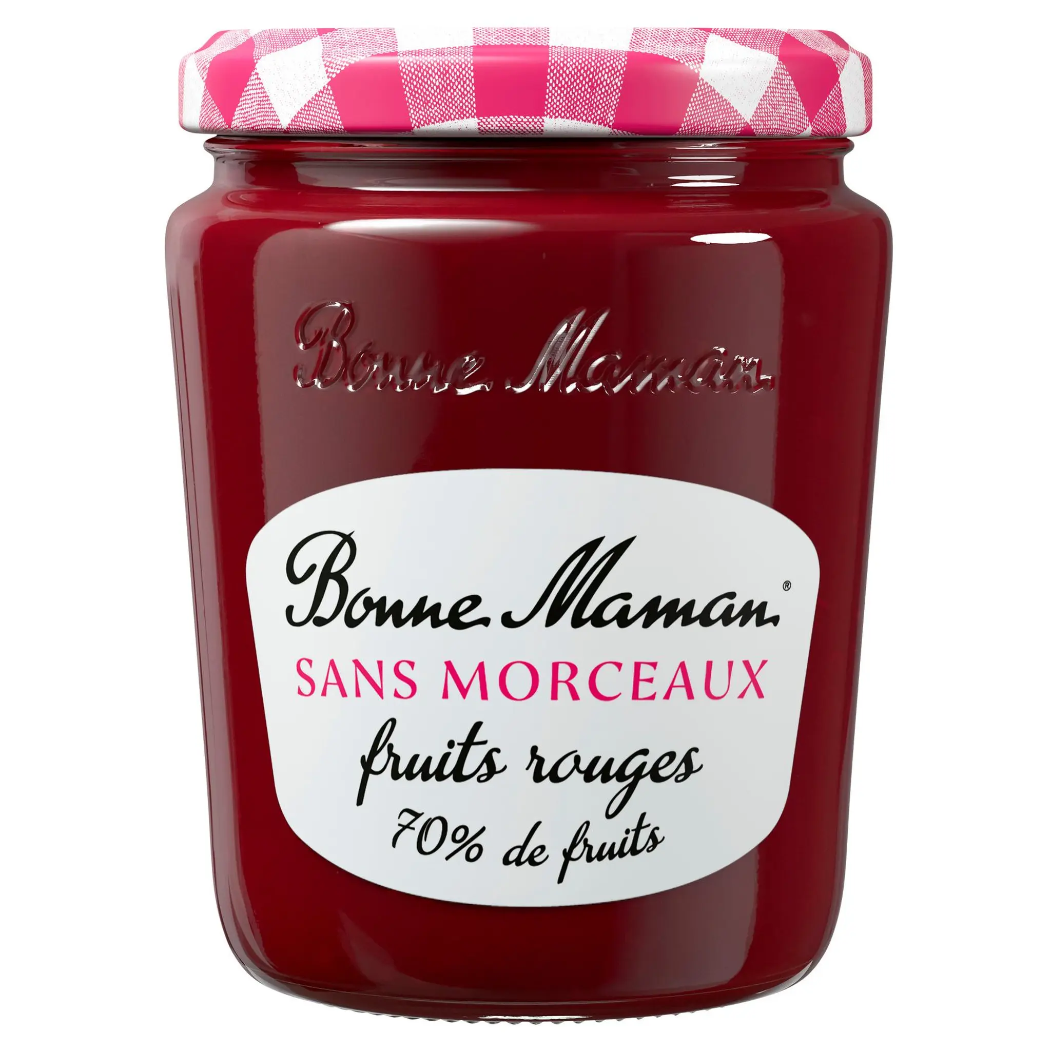 BONNE MAMAN Confiture de fruits rouges sans morceaux 70% de fruits