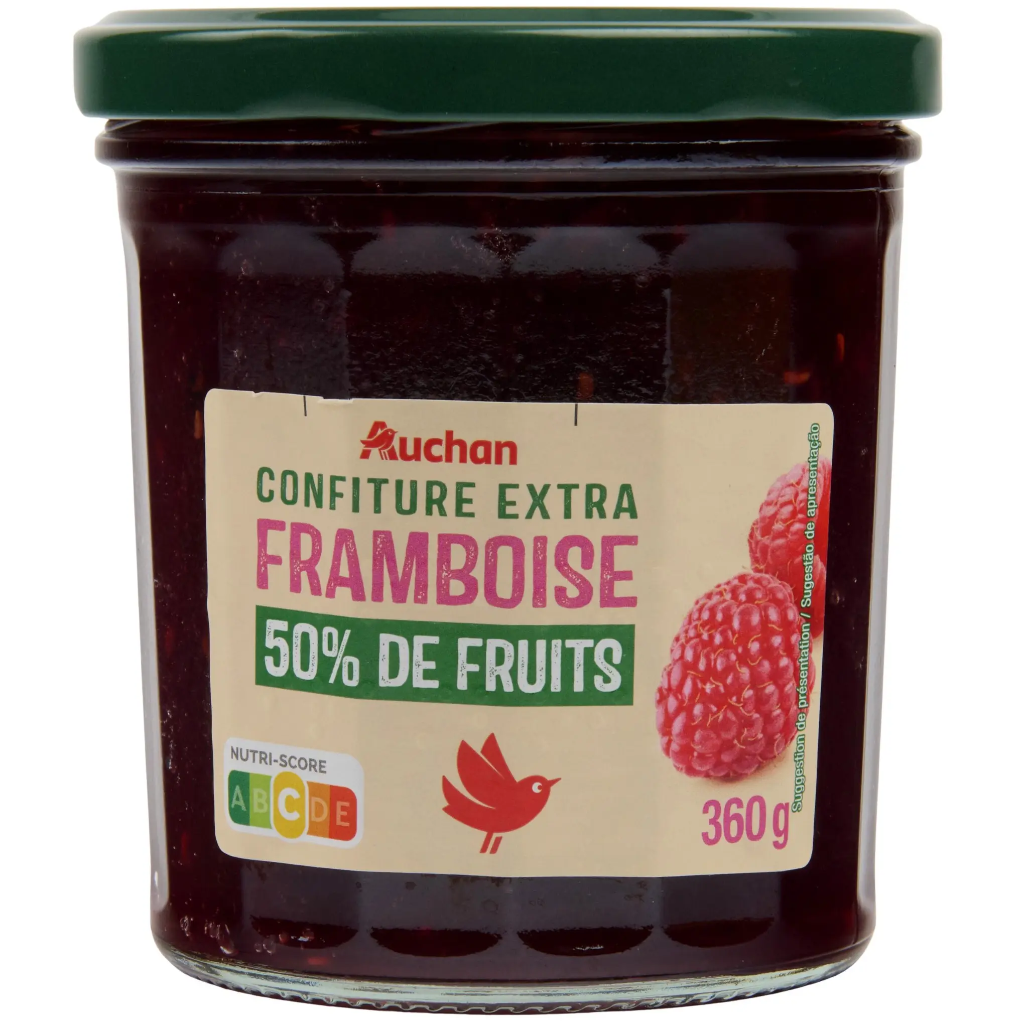 AUCHAN Confiture extra framboise