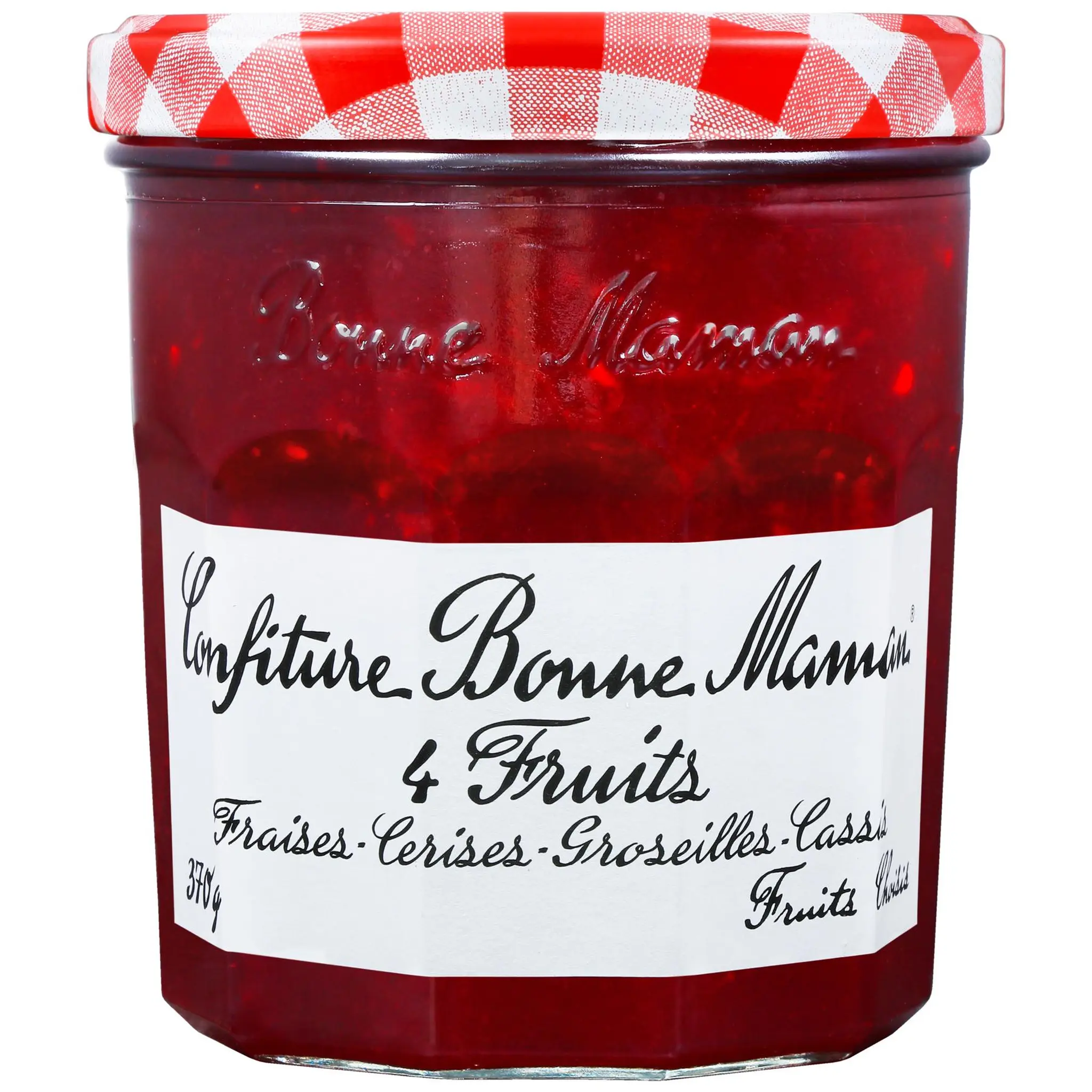 BONNE MAMAN Confiture 4 fruits rouges fraises cerises groseilles et cassis