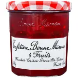 BONNE MAMAN Confiture 4 fruits rouges fraises cerises groseilles et cassis