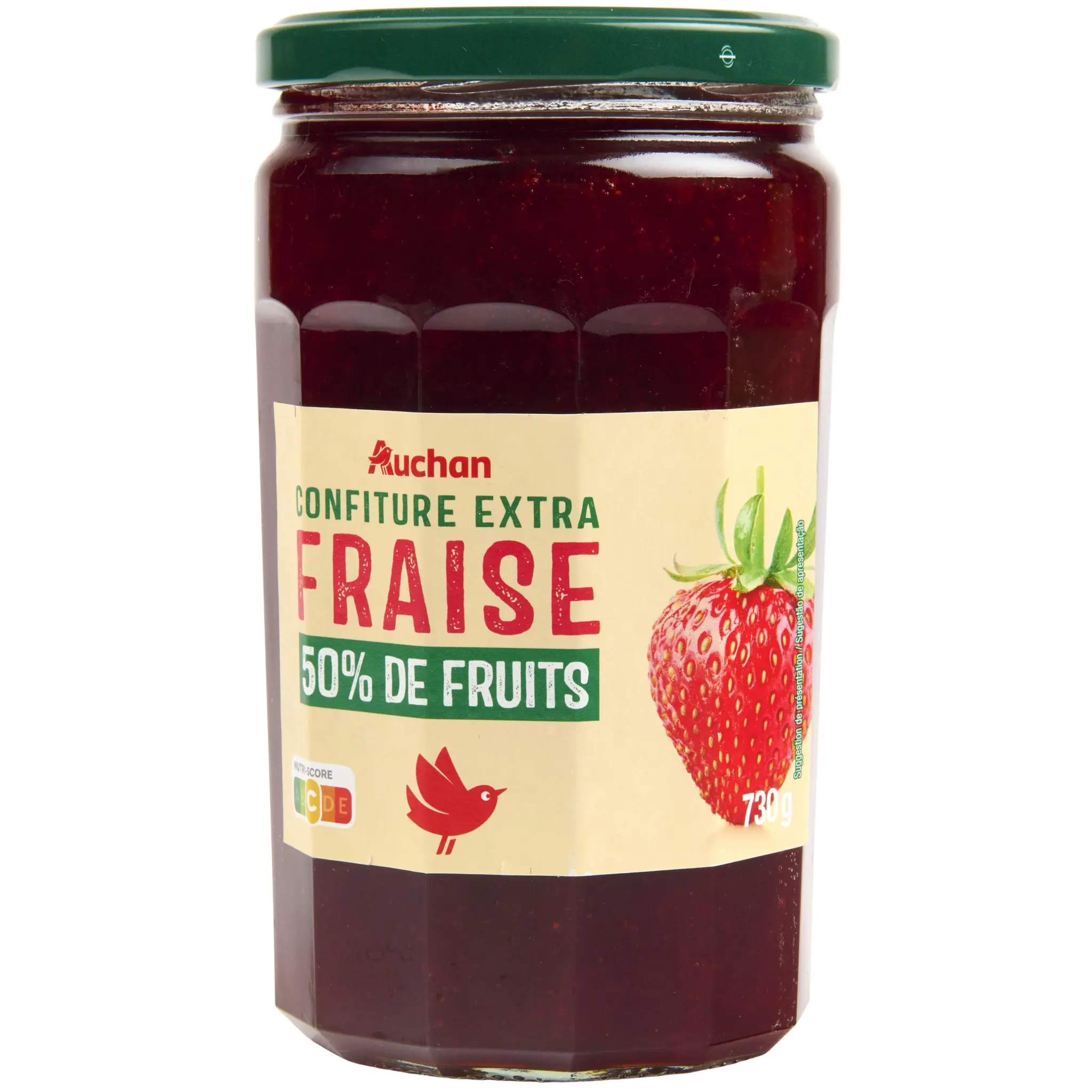 AUCHAN Confiture extra de fraise