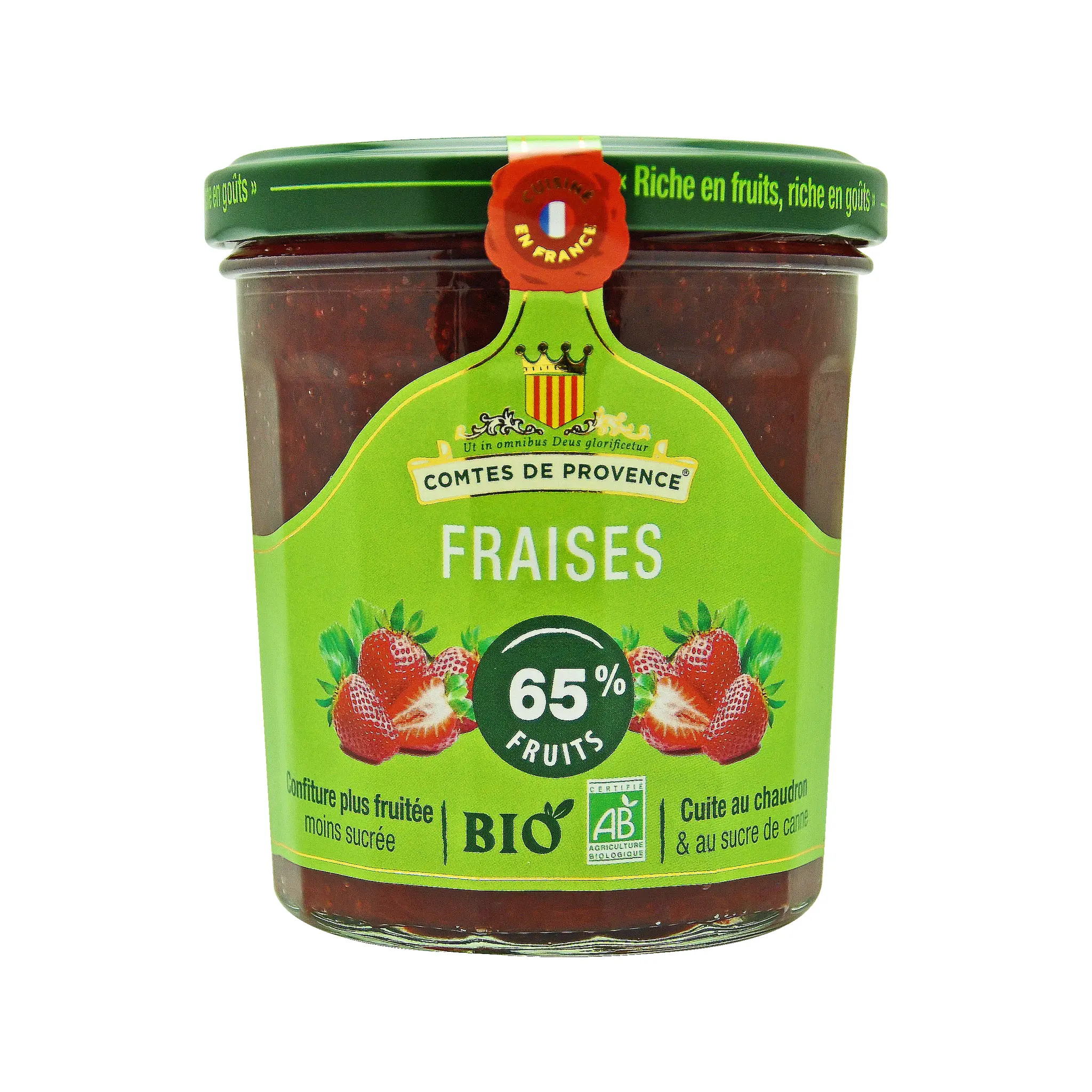LES COMTES DE PROVENCE Confiture de fraises bio