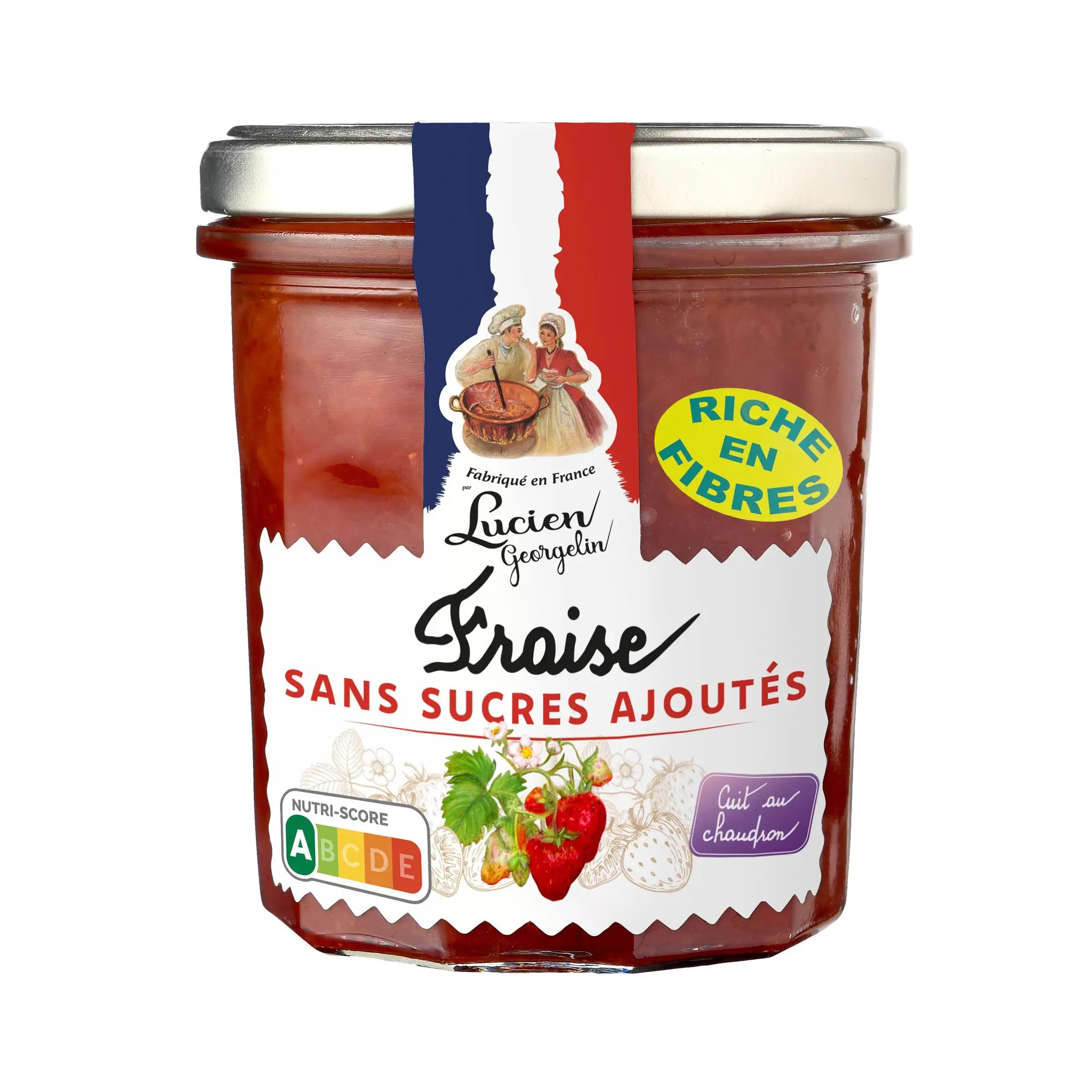 LUCIEN GEORGELIN Confiture de fraise sans sucres ajoutés