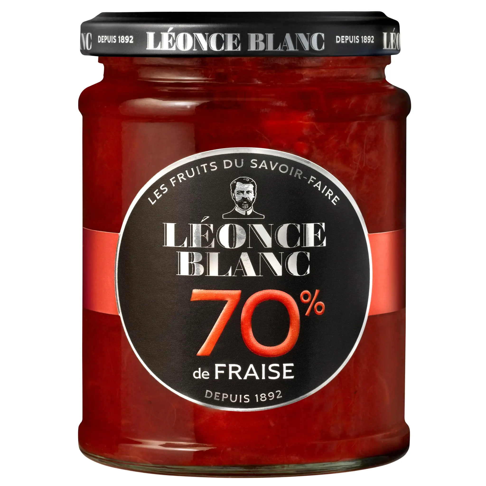 LEONCE BLANC Confiture de fraises 70%
