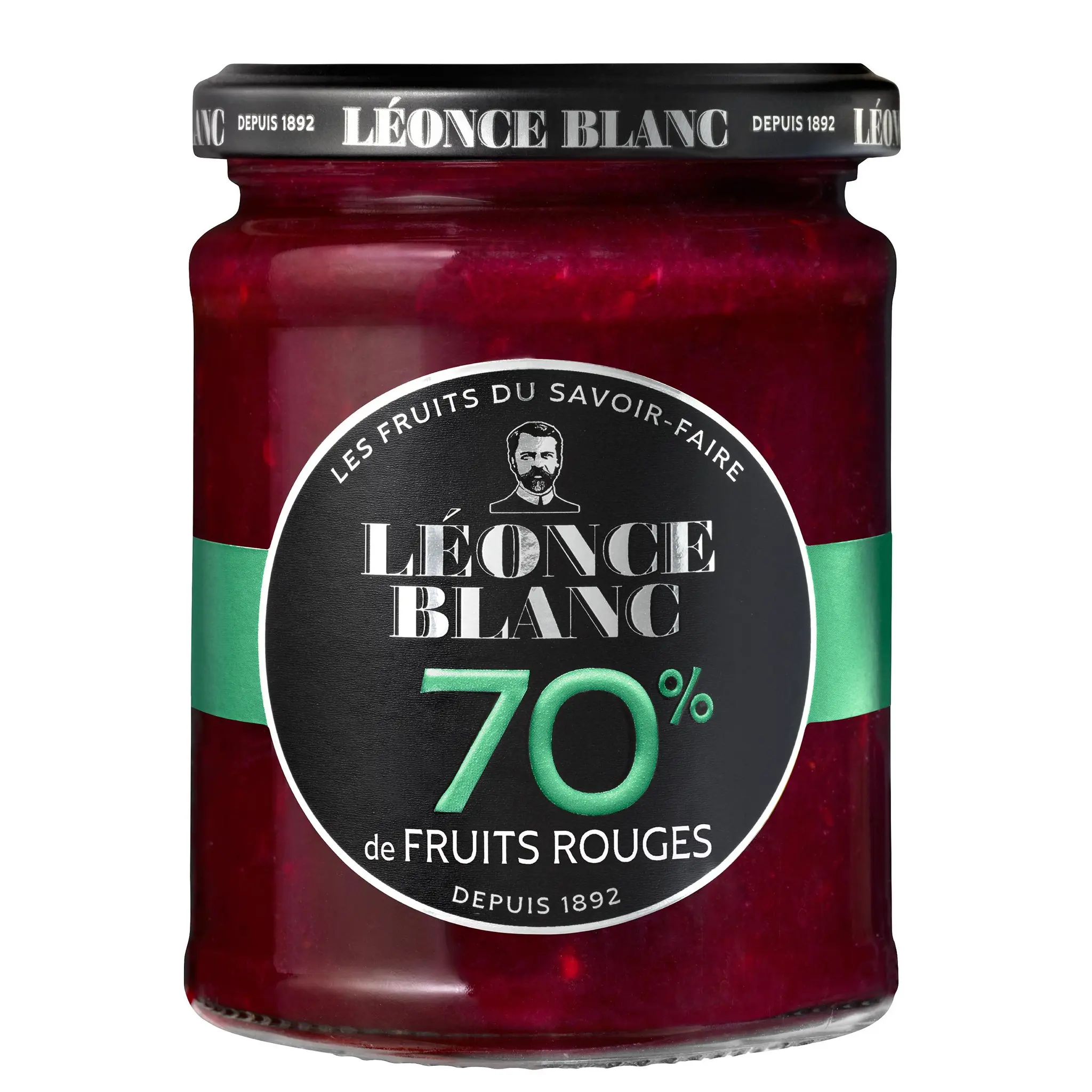 LEONCE BLANC Confiture aux fruits rouges 70% de fruits