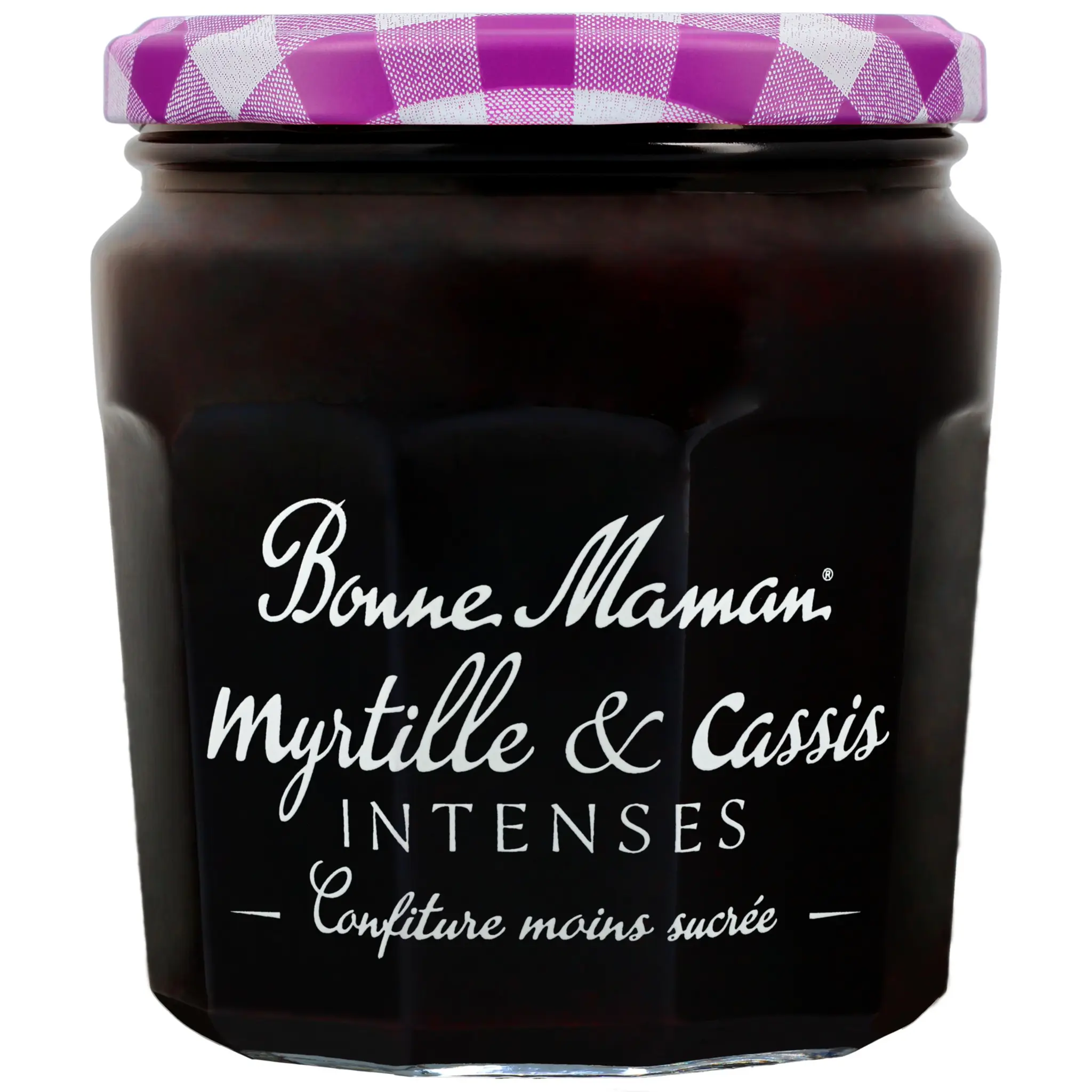 BONNE MAMAN Confiture myrtille et cassis intenses moins sucrée